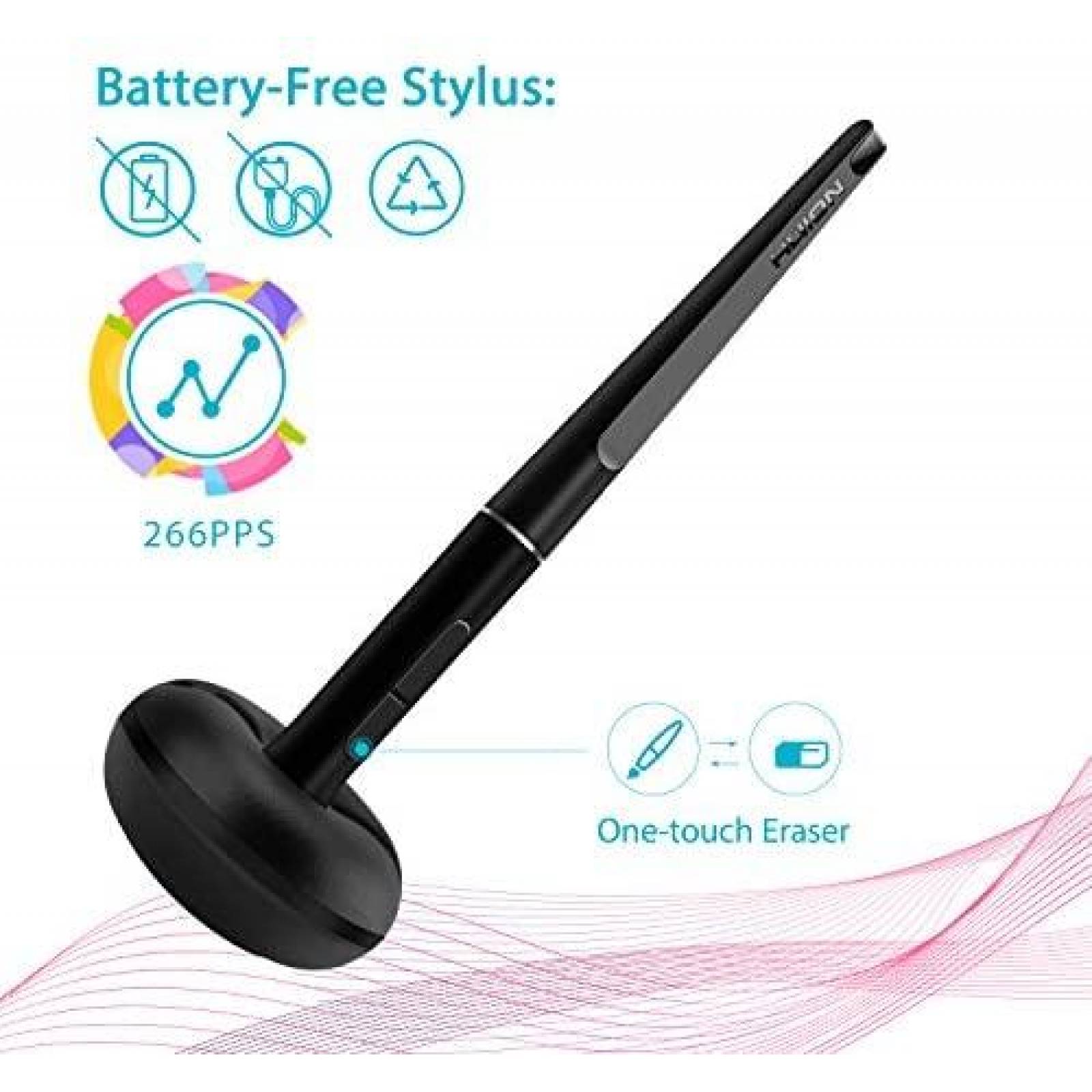 Tablet de Dibujo Huion Inspiroy Q11K V2 USB Win7 -Negro