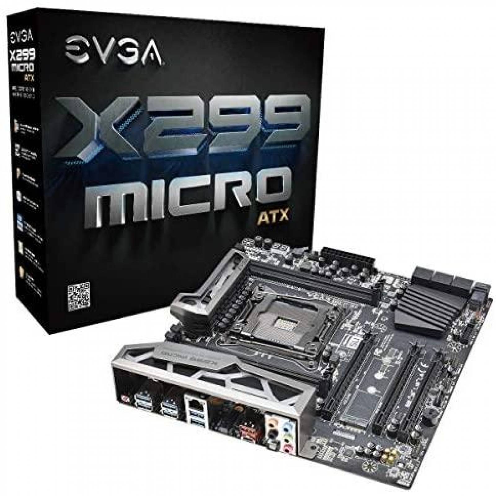 Tarjeta Madre EVGA X299 Micro 6GB/s 128 GB W10 3600 MHz