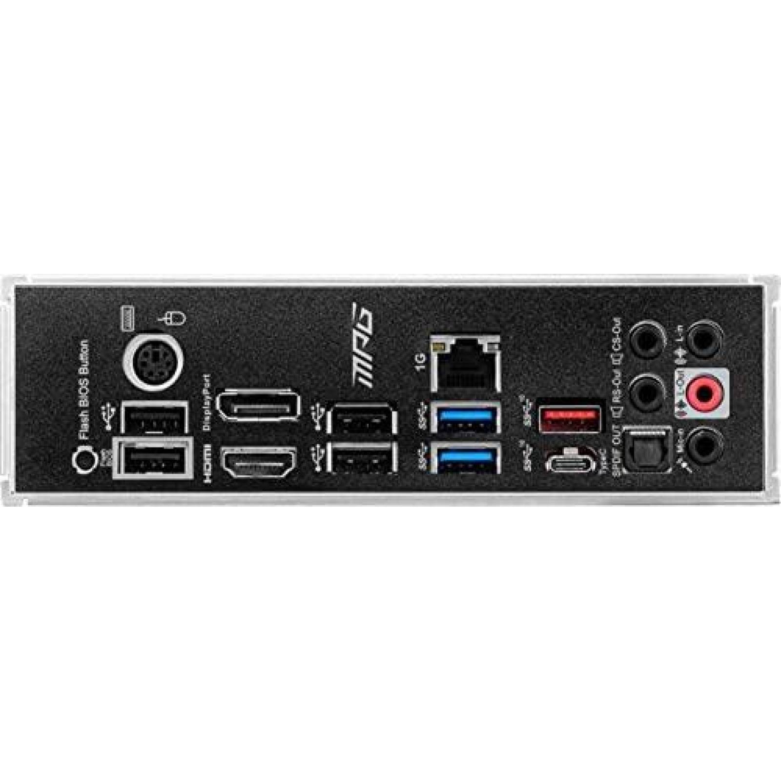 Tarjeta Madre MSI MPG B550 Gaming Plus USB HDMI -Negro