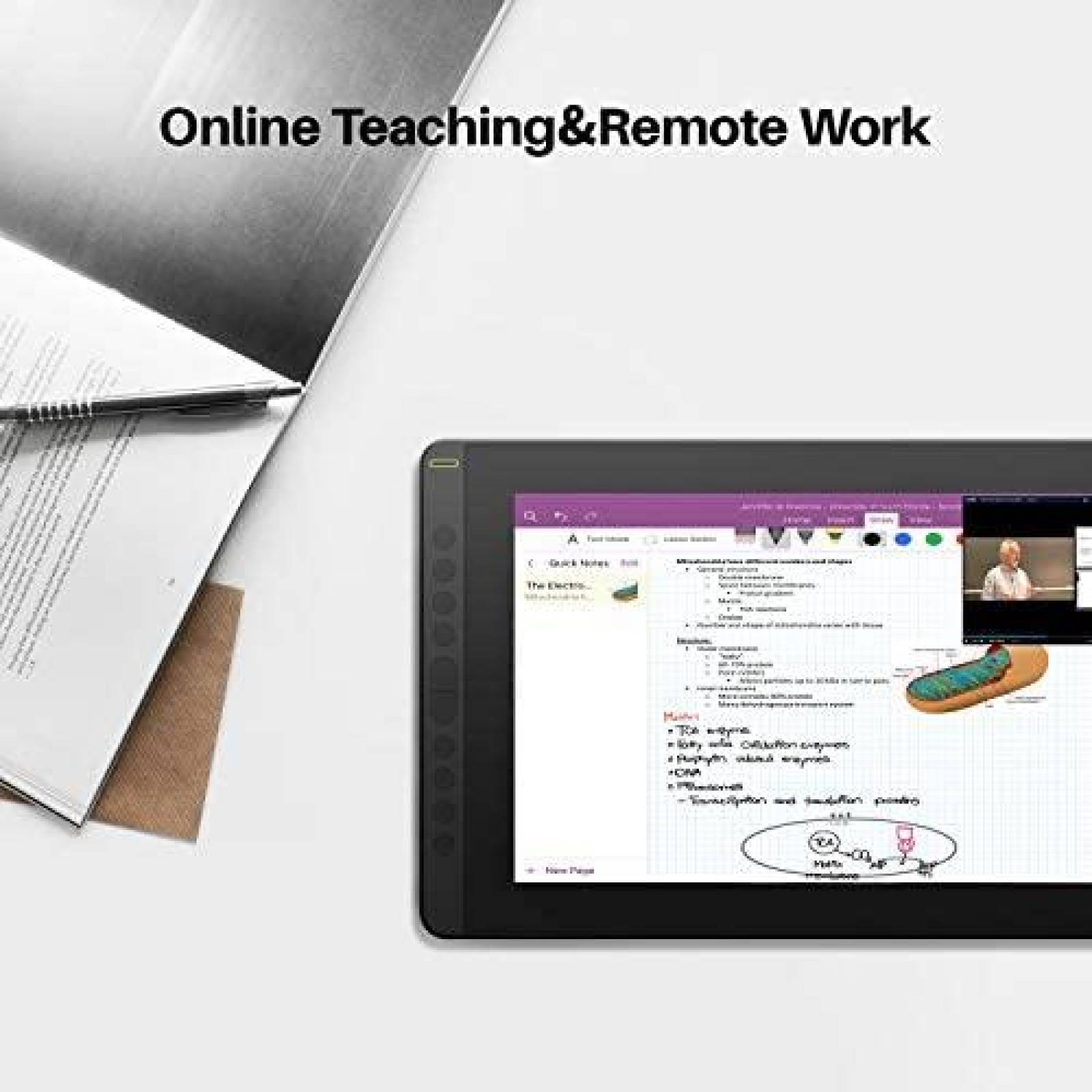 Tablet de Dibujo HUION Resolucion de 1920 x 1080 3 en 1