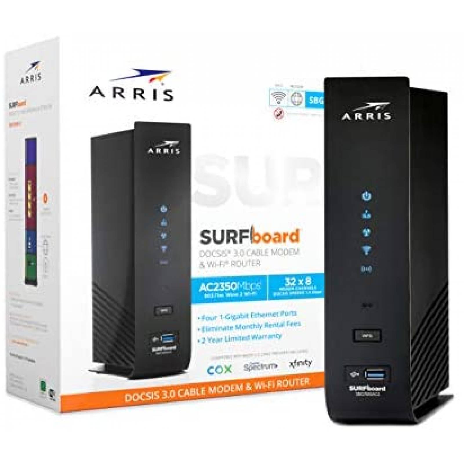Módem/Router ARRIS SBG7600AC2 DOCSIS 3.0 WiFi de Doble Banda