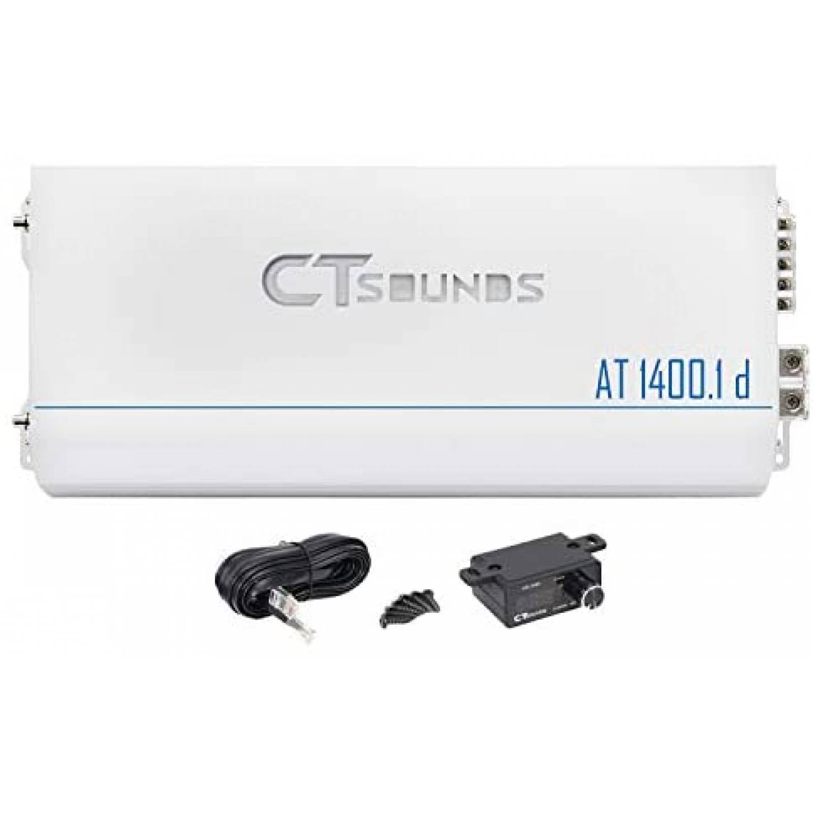 Amplificador CT Sound AT-1400.1D 1800 Watts RMS -Gris 
