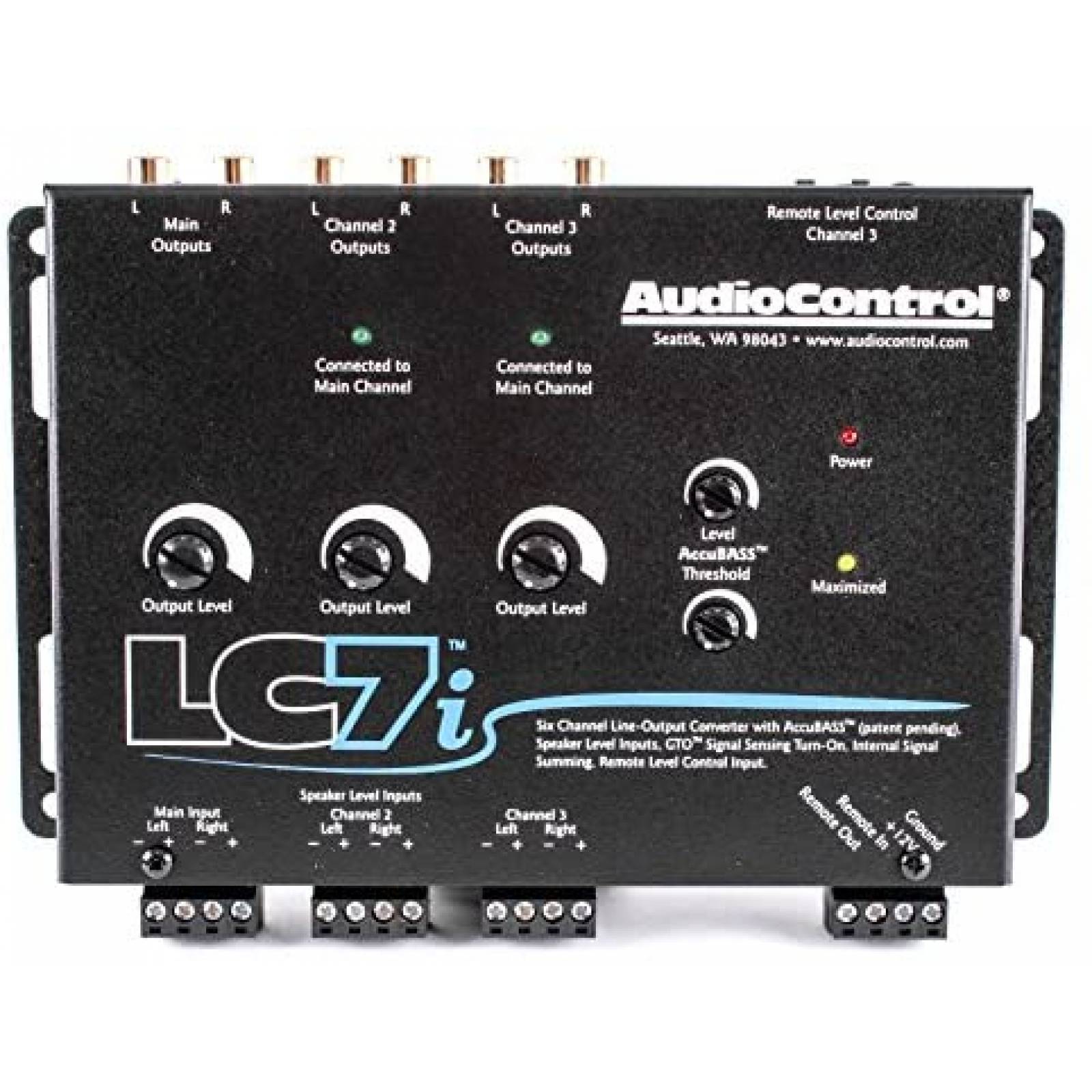 Conversor de Linea AudioControl LC7i de 6 Canales -Negro 
