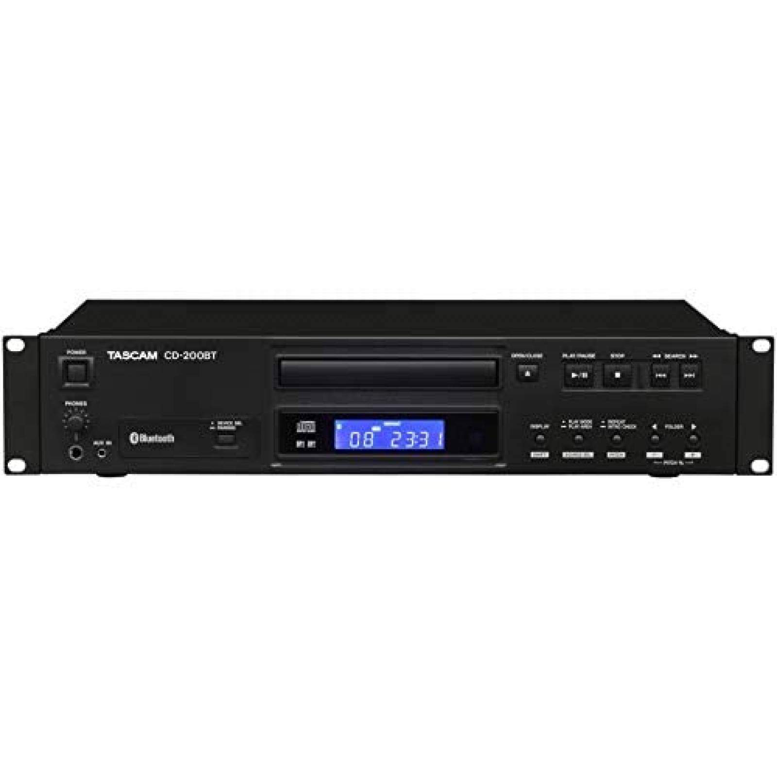 Estéreo Tascam CD-200BT Reproductor de CD para Auto -Negro 