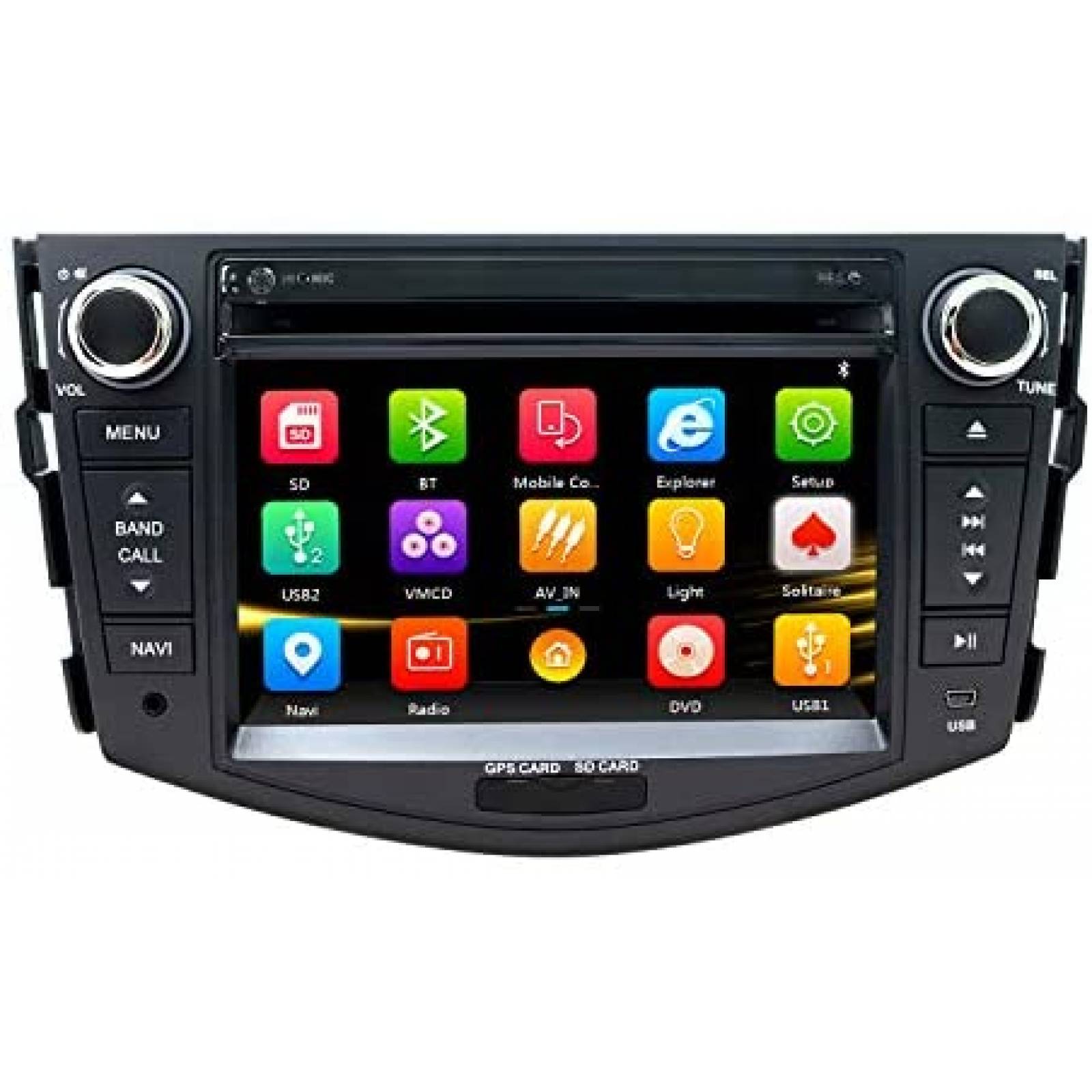Reproductor DVD NVGOTEV Radio para Automóvil -Negro 