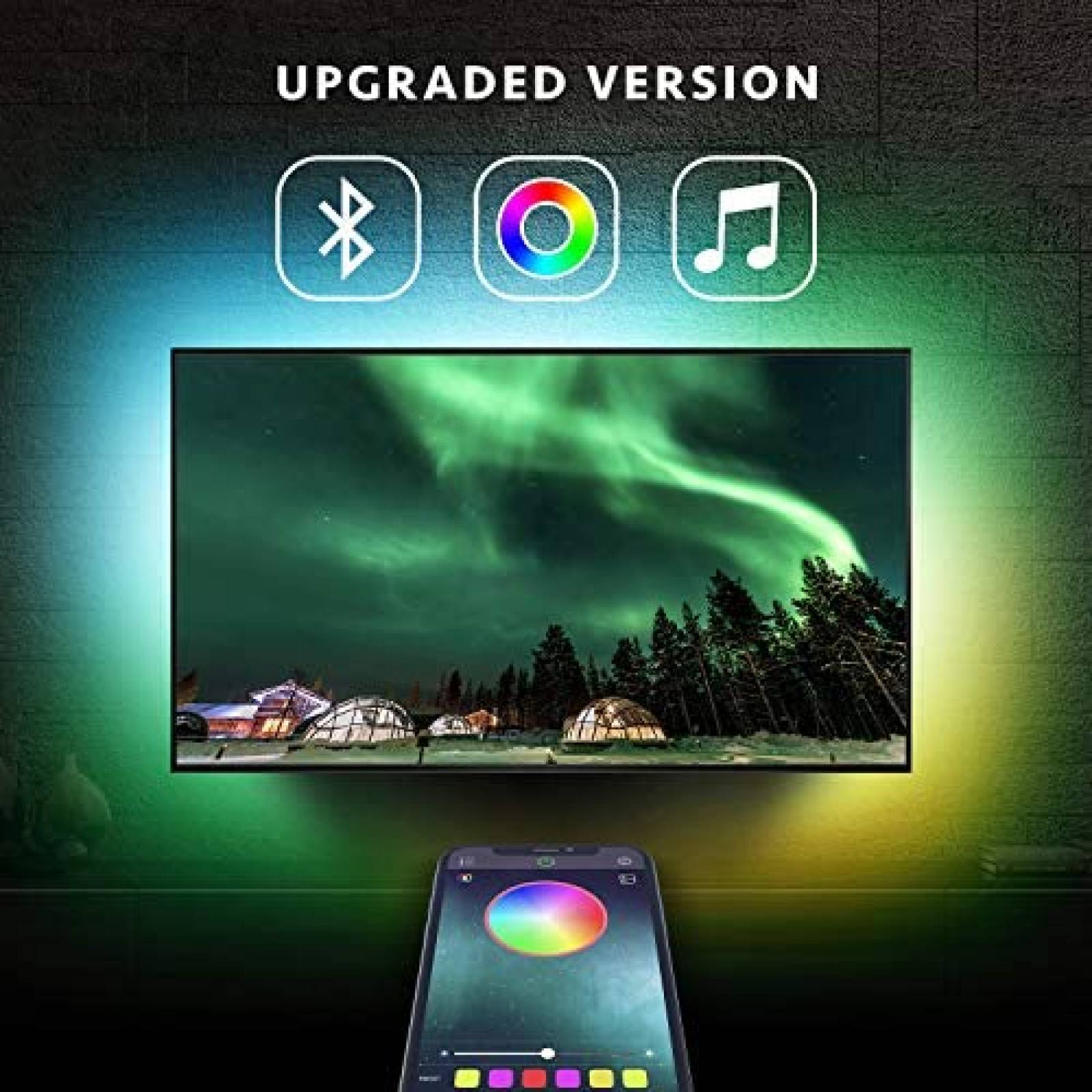 Luces de Tira LED Nexillumi Store 5050 RGB 24'' Resistente