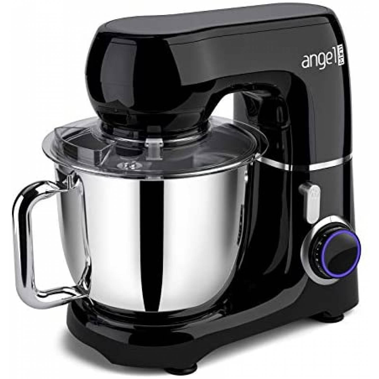 Licuadora Eléctrica Mini Angel Acero Inoxidable 450W -Negro 