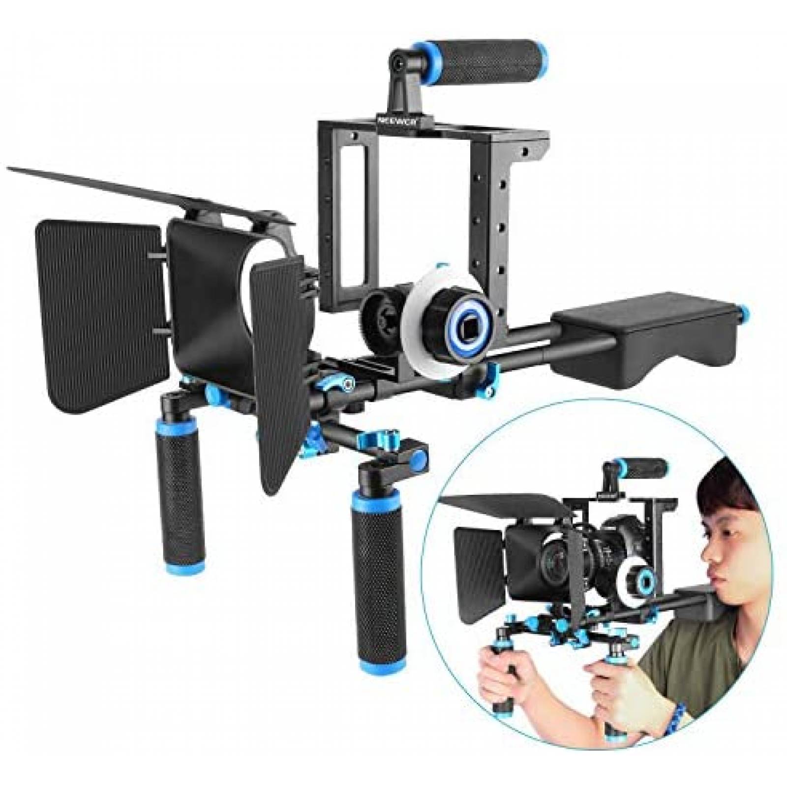 Kit de sistema de película Neewer de aluminio -Negro 