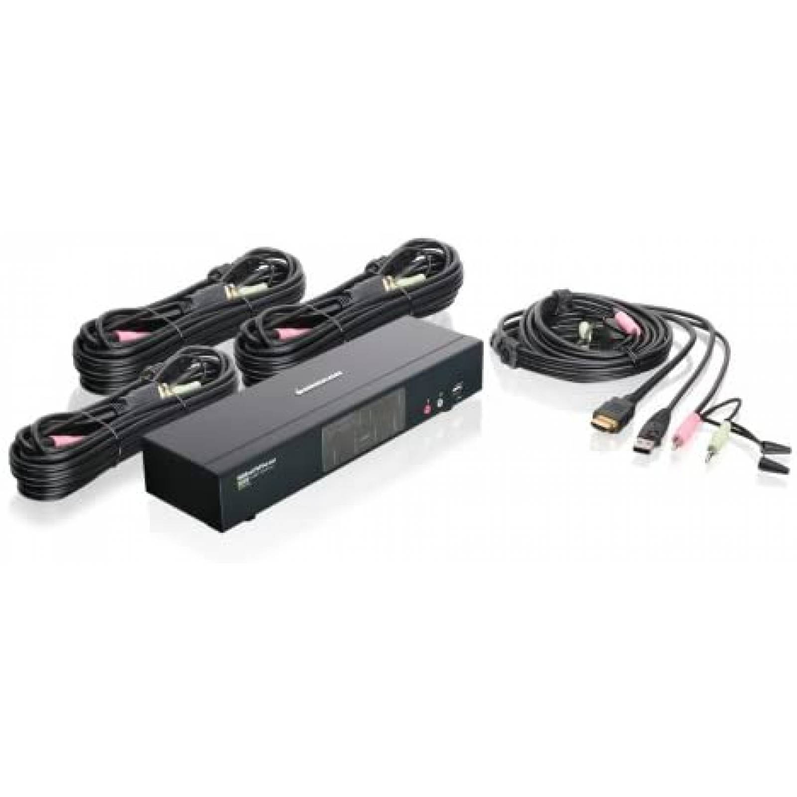 Switcher IOGEAR 4 Puertos HDMI de Multimedia -Negro
