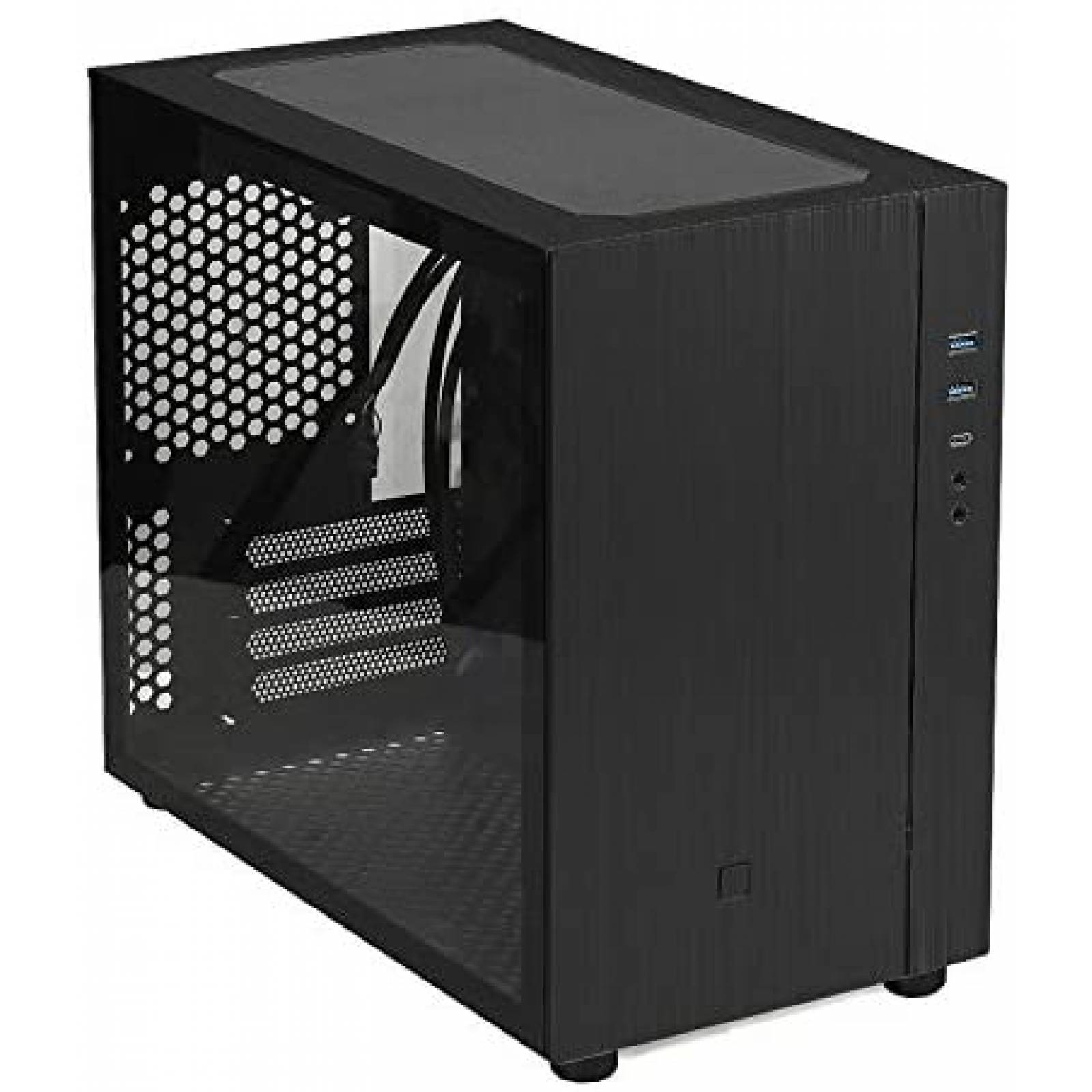 Carcasa De Computadora Goodisory S200 Matx Aluminio -Negro 