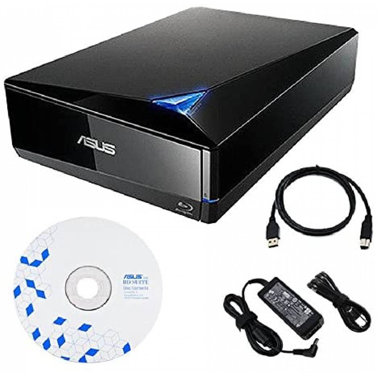 Unidad Externa de Blu-Ray ASUS BW-16D1X-U 16X USB 3.0 -Negro