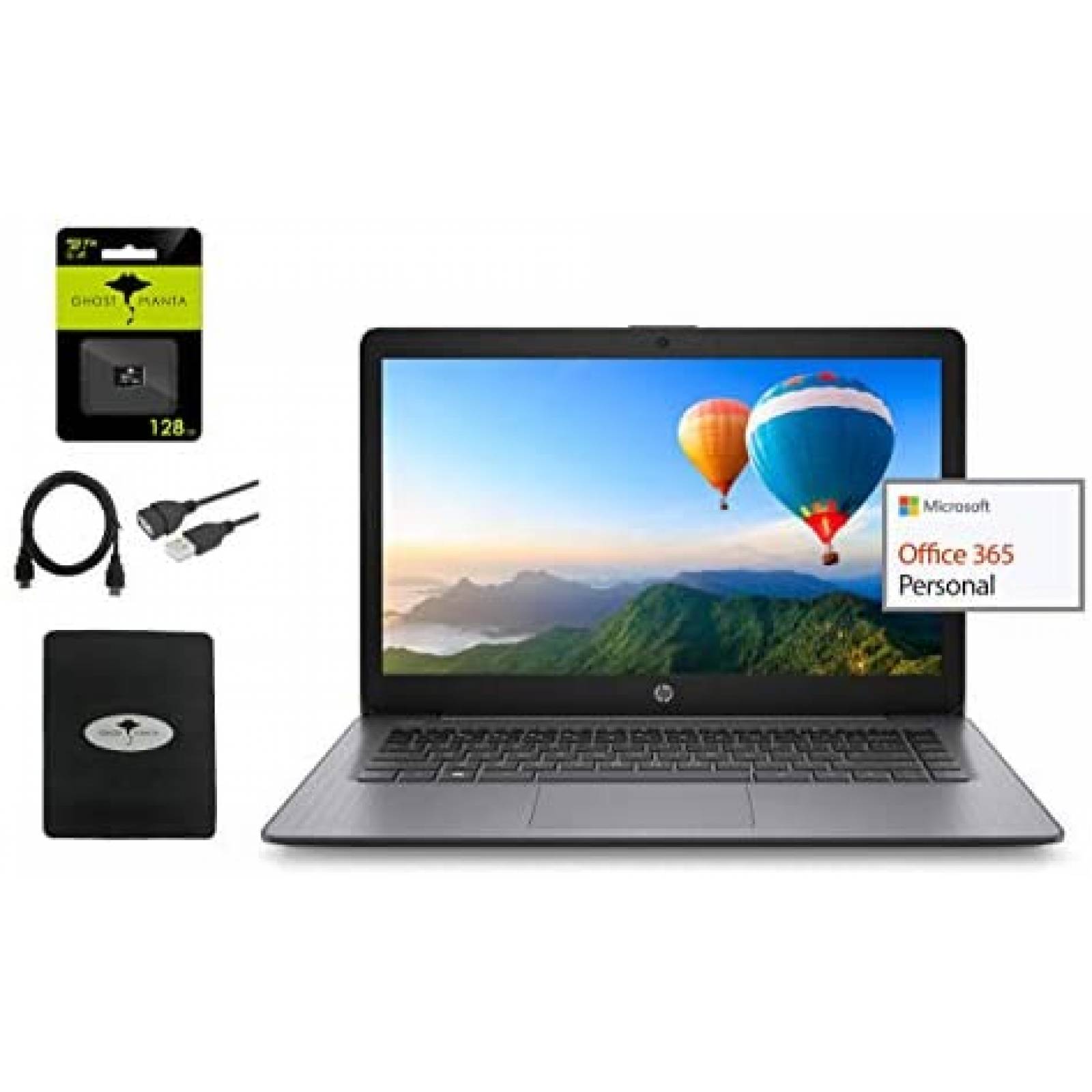 Laptop HP 14" Celeron N4000 4GB 64GB Windows 10 -Negro 