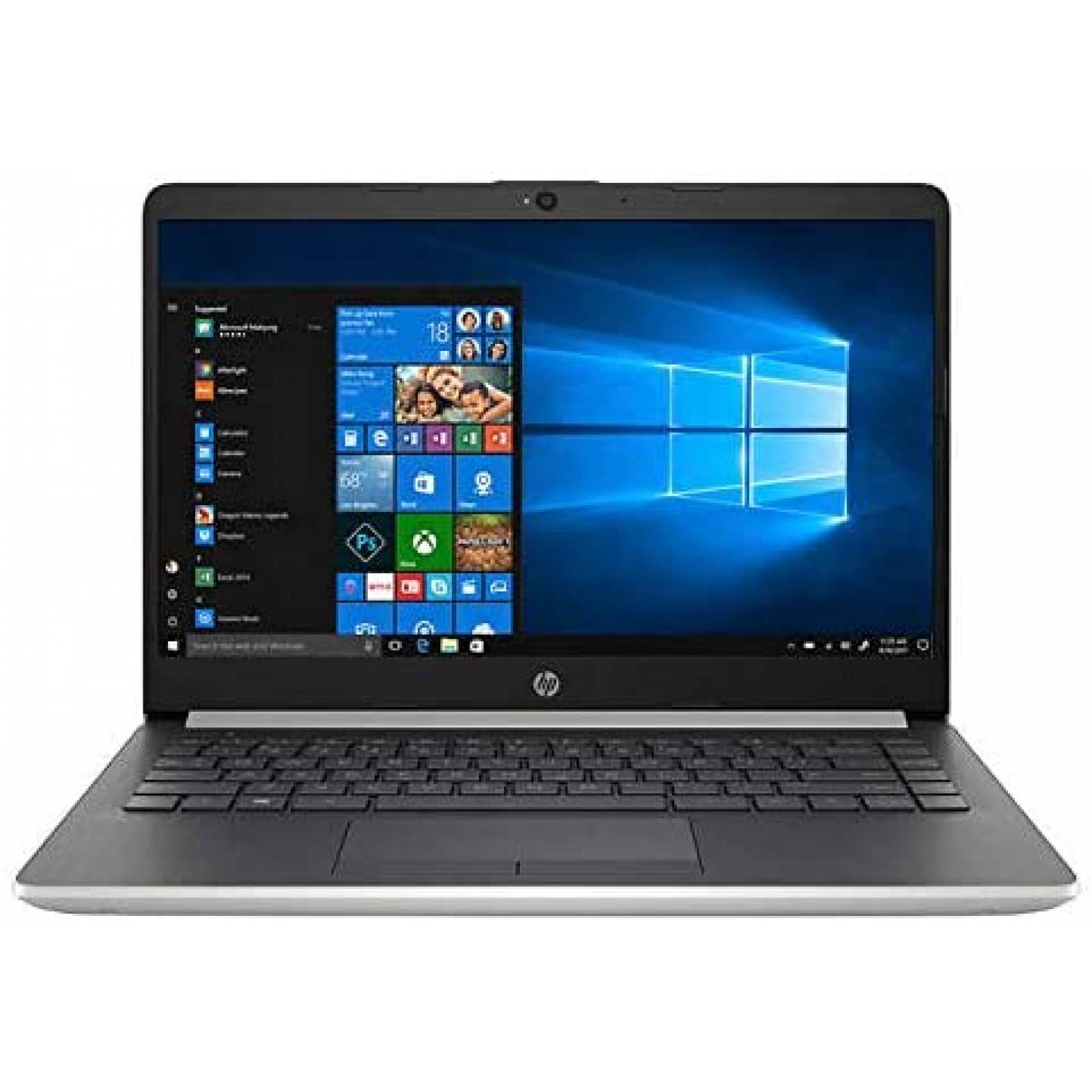 Laptop HP 14'' LED HD 4GB Win10 WiFi Bluetooth -Plata