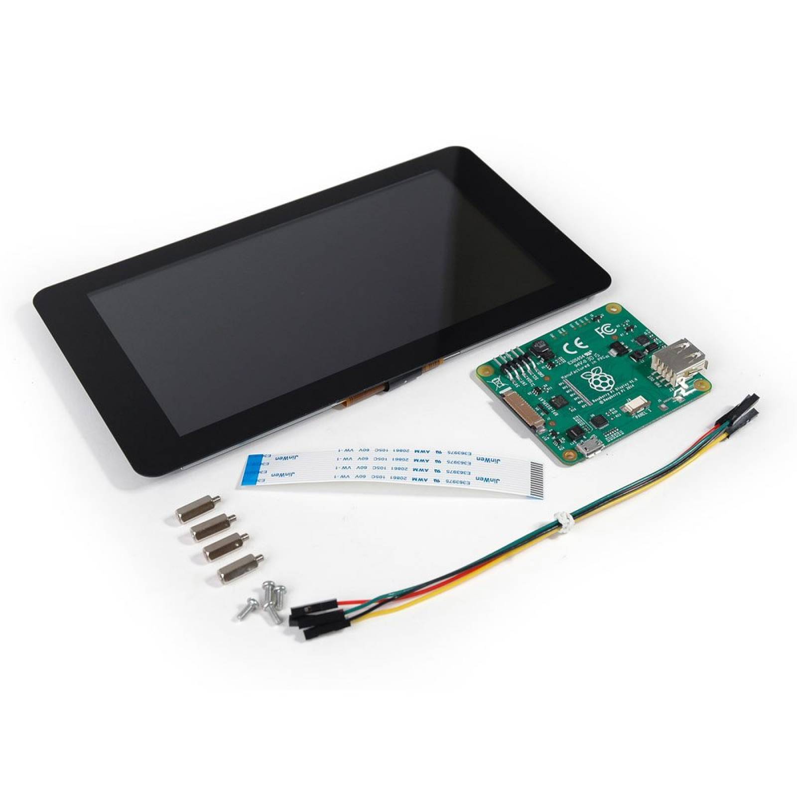 Pantalla Táctil Raspberry Pi 7 Pulgadas, Dsi Y Tornillos
