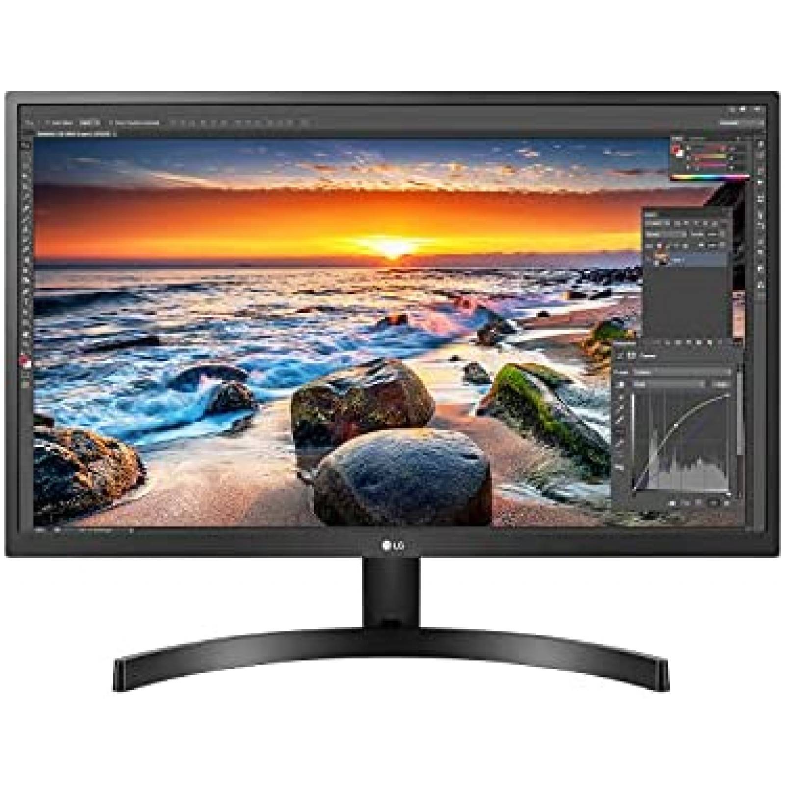 Monitor LG IPS Luces LED 4K UHD 3840 x 2160p 27" -Negro 