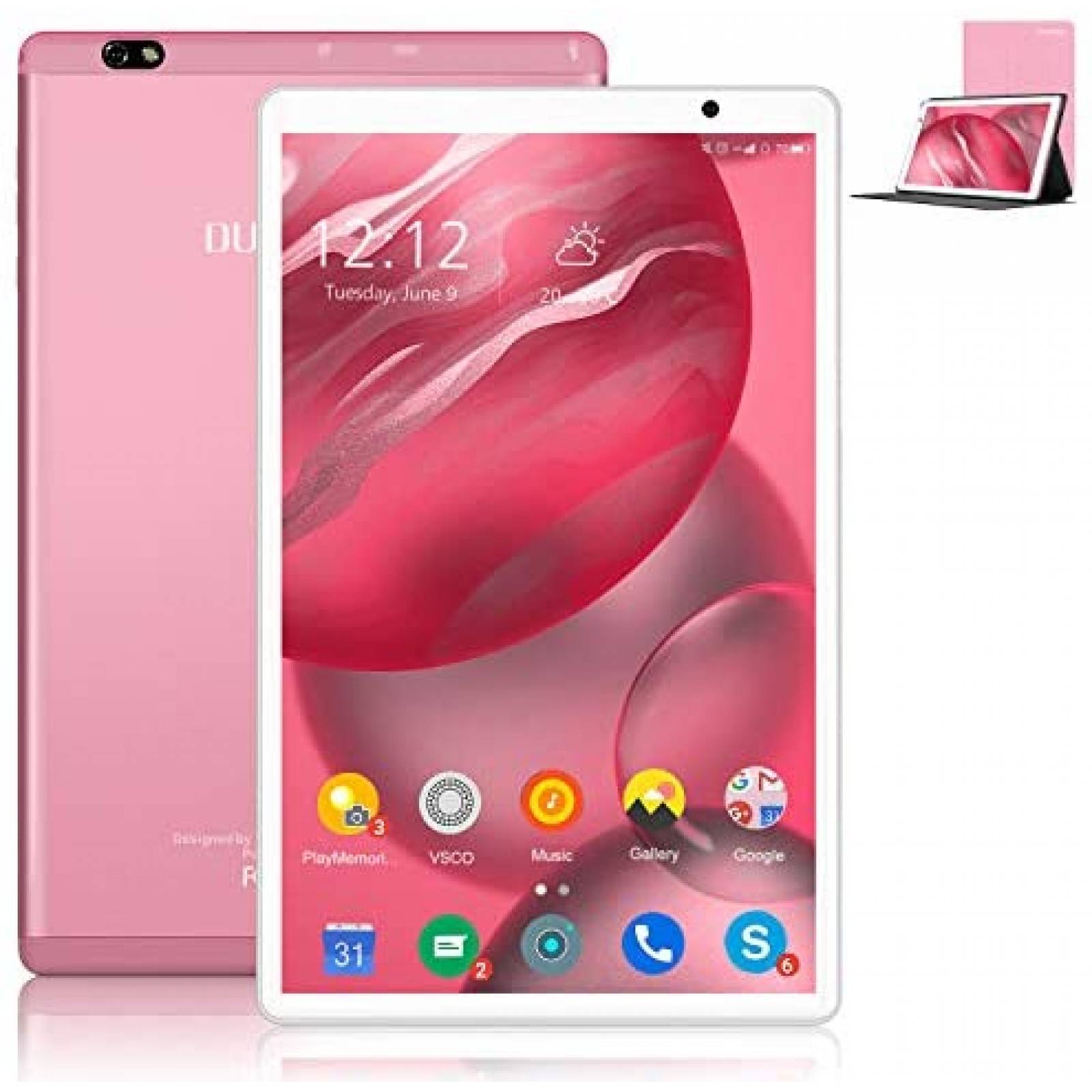 Tablet DUODUOGO 10.1'' Táctil 8MP 4GB 8000mAh Android -Rosa 