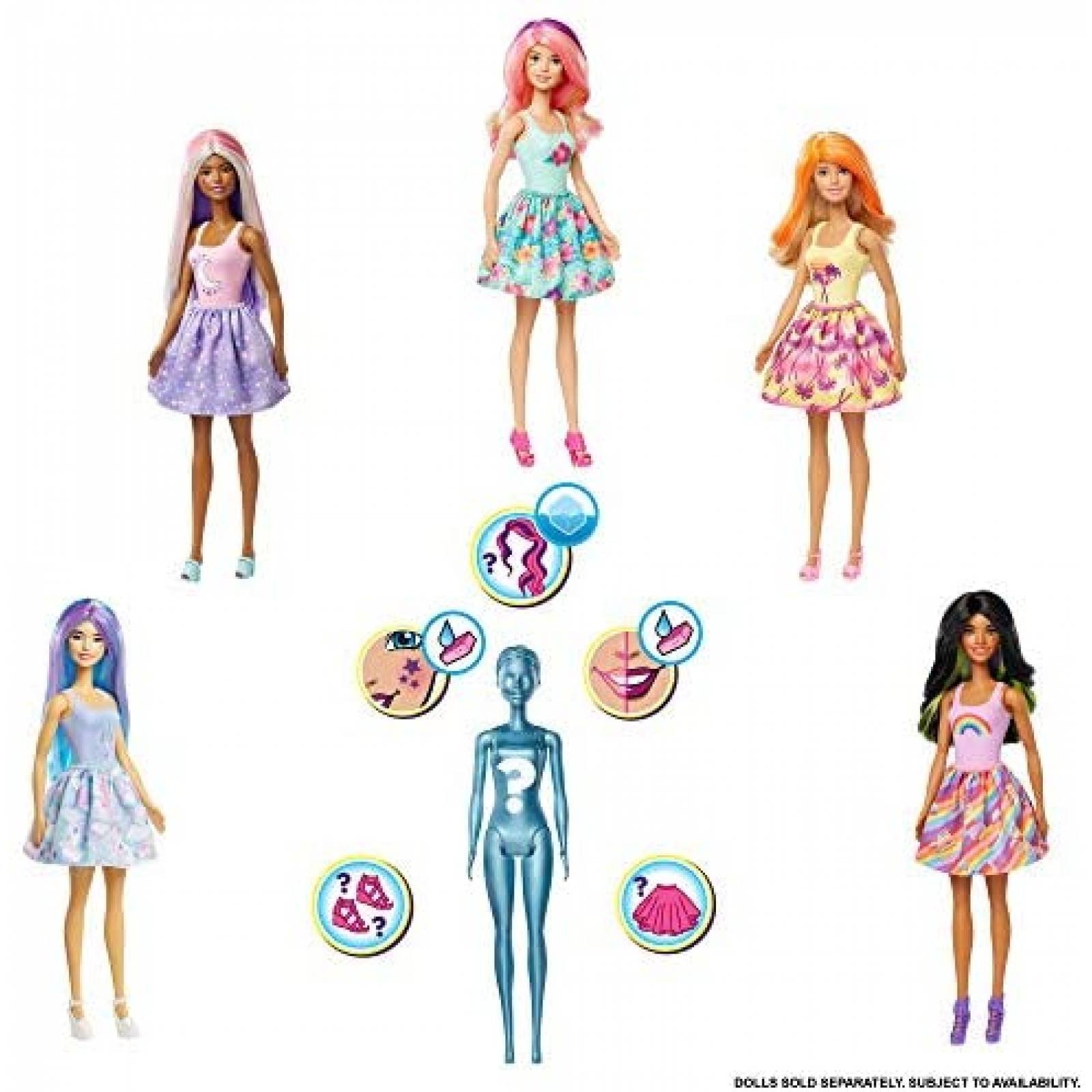 Muñeca De Juguete Barbie Sunny N 'Cool Con 7 Sorpresas 
