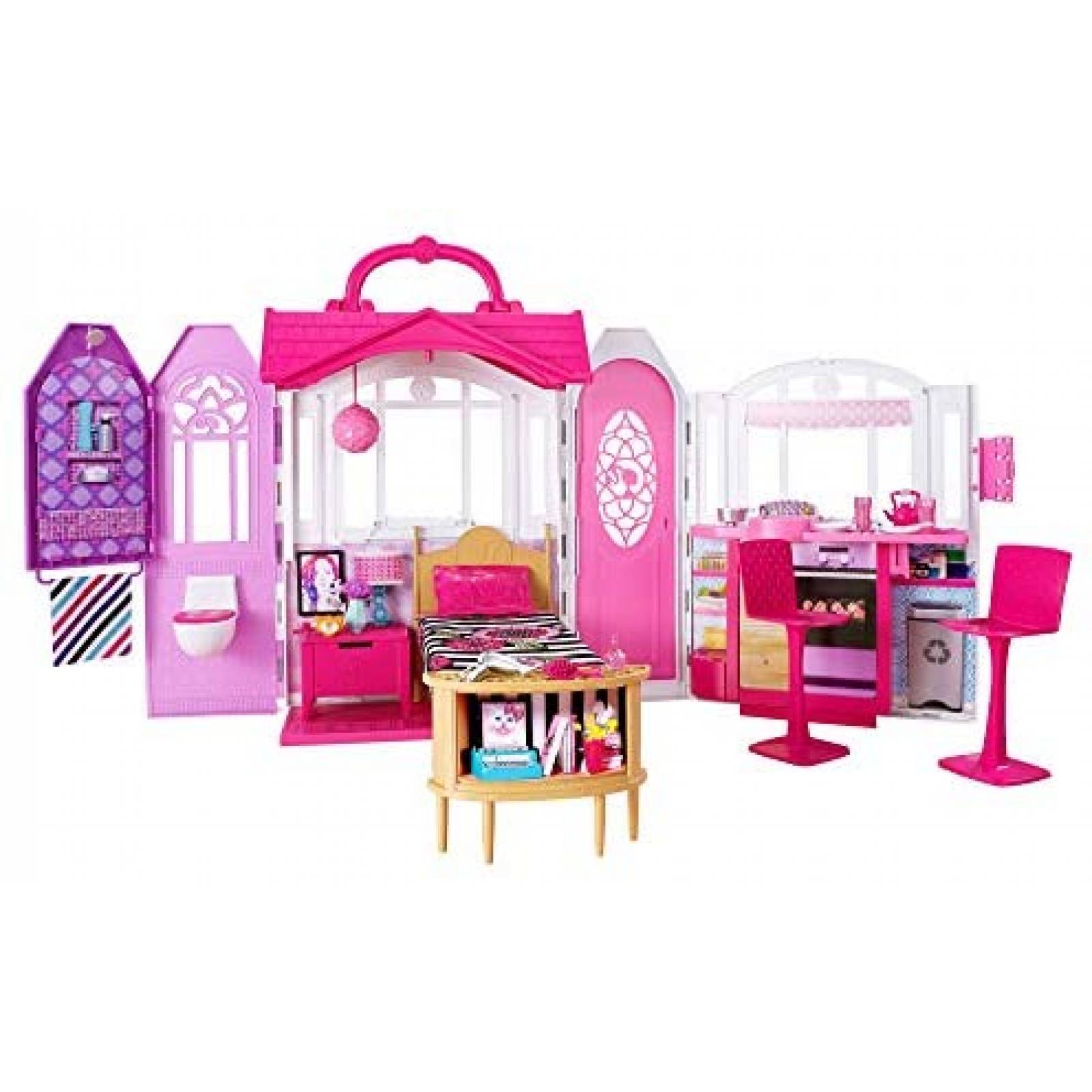 Kit de Barbie Barbie Casa Portátil Niñas de 3 a 7 Años