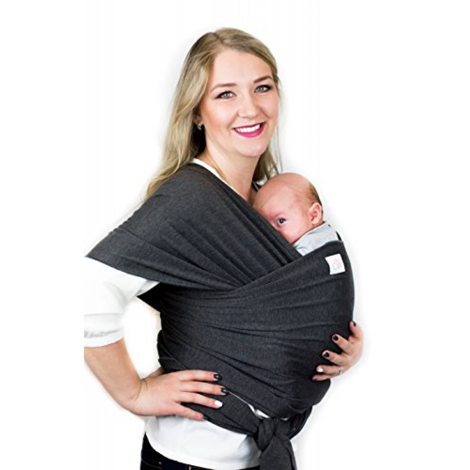 Fular portabebé Cutie Carry Todo en Uno -Gris Oscuro 