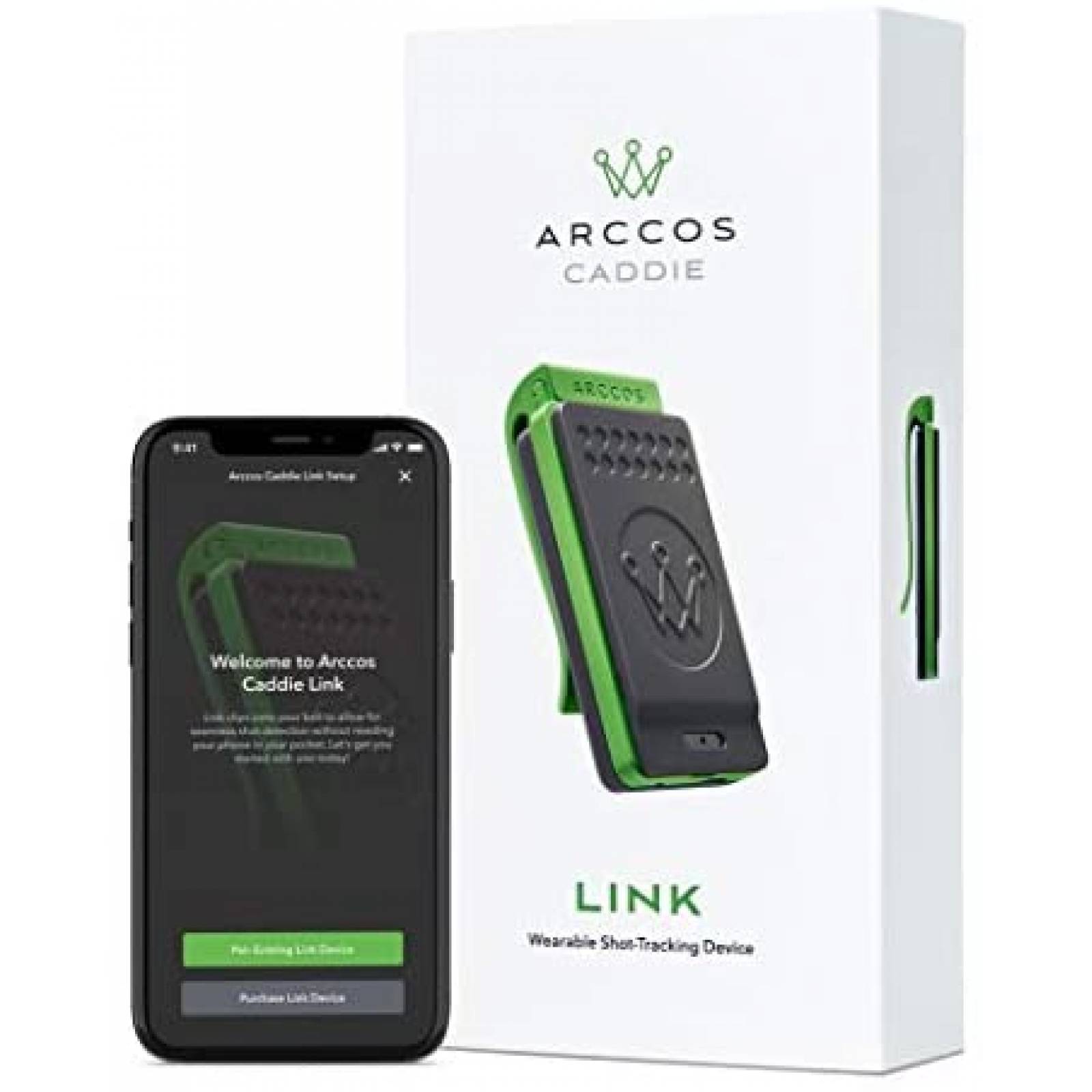 Rastreador para Teléfono Arccos Golf Caddie Link -Negro 