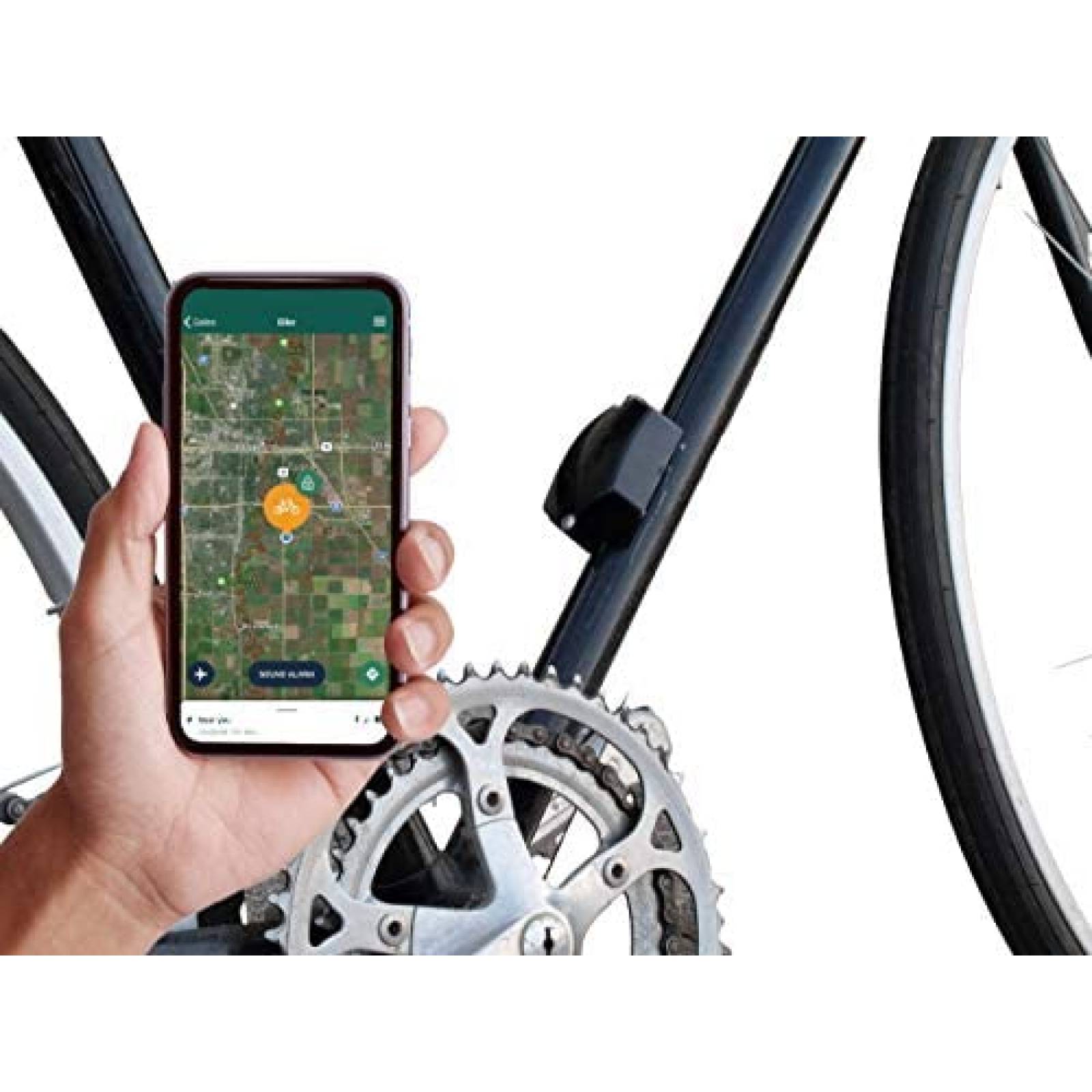 Rastreador Galeo Bicicleta GPS 4G LTE alarma audible -Negro 