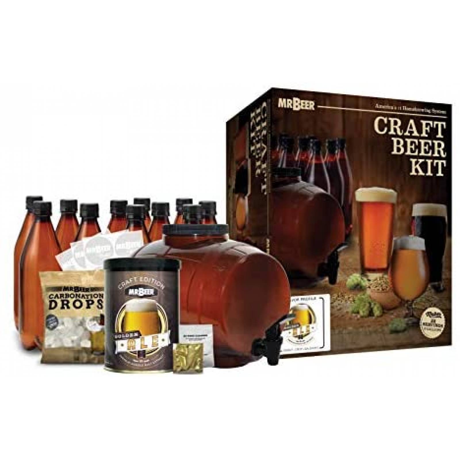 Kit para Hacer Cerveza Mr. Beer Edición Oro Premium -Café 