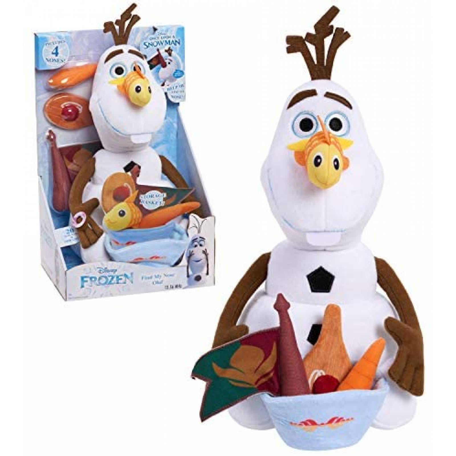Peluche de Juguete Disney Frozen Diseño de Olaf -Blanco