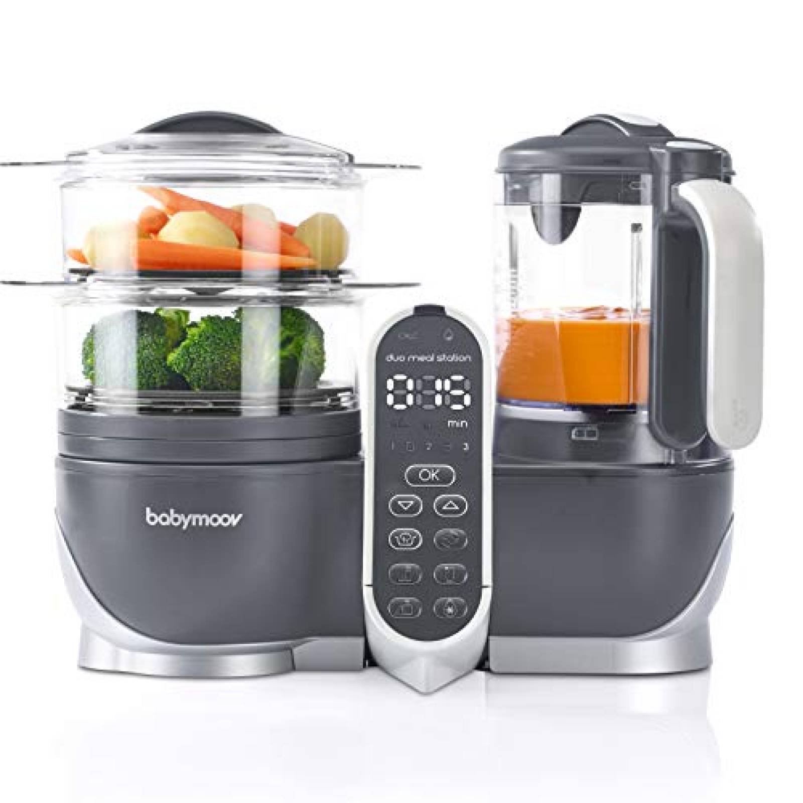 Procesador de Comida para Bebé Babymoov LCD 110V 500W -Gris 