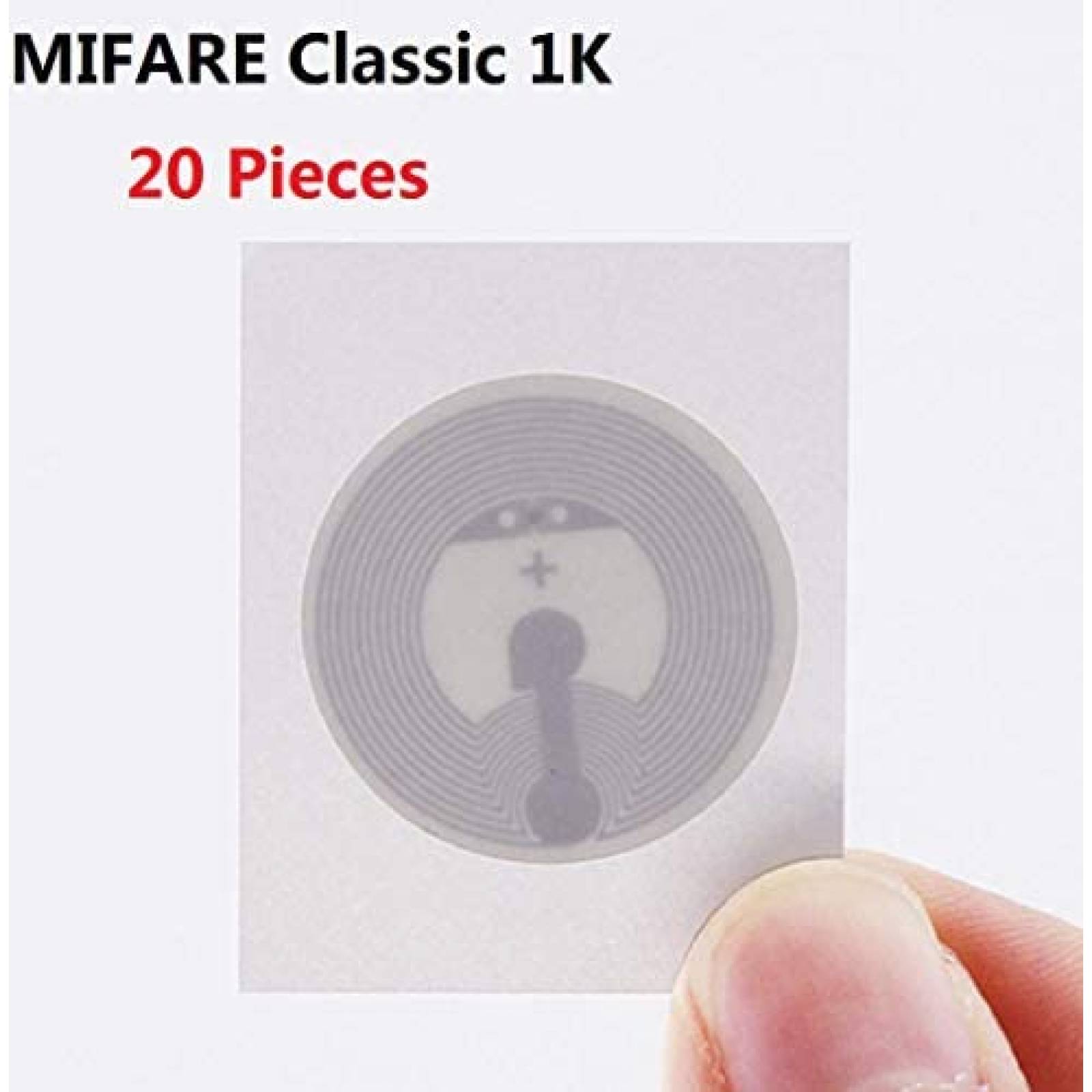 Stickers Timeskey NFC MIFARE Classic 1K Circular 25mm 20Pcs 
