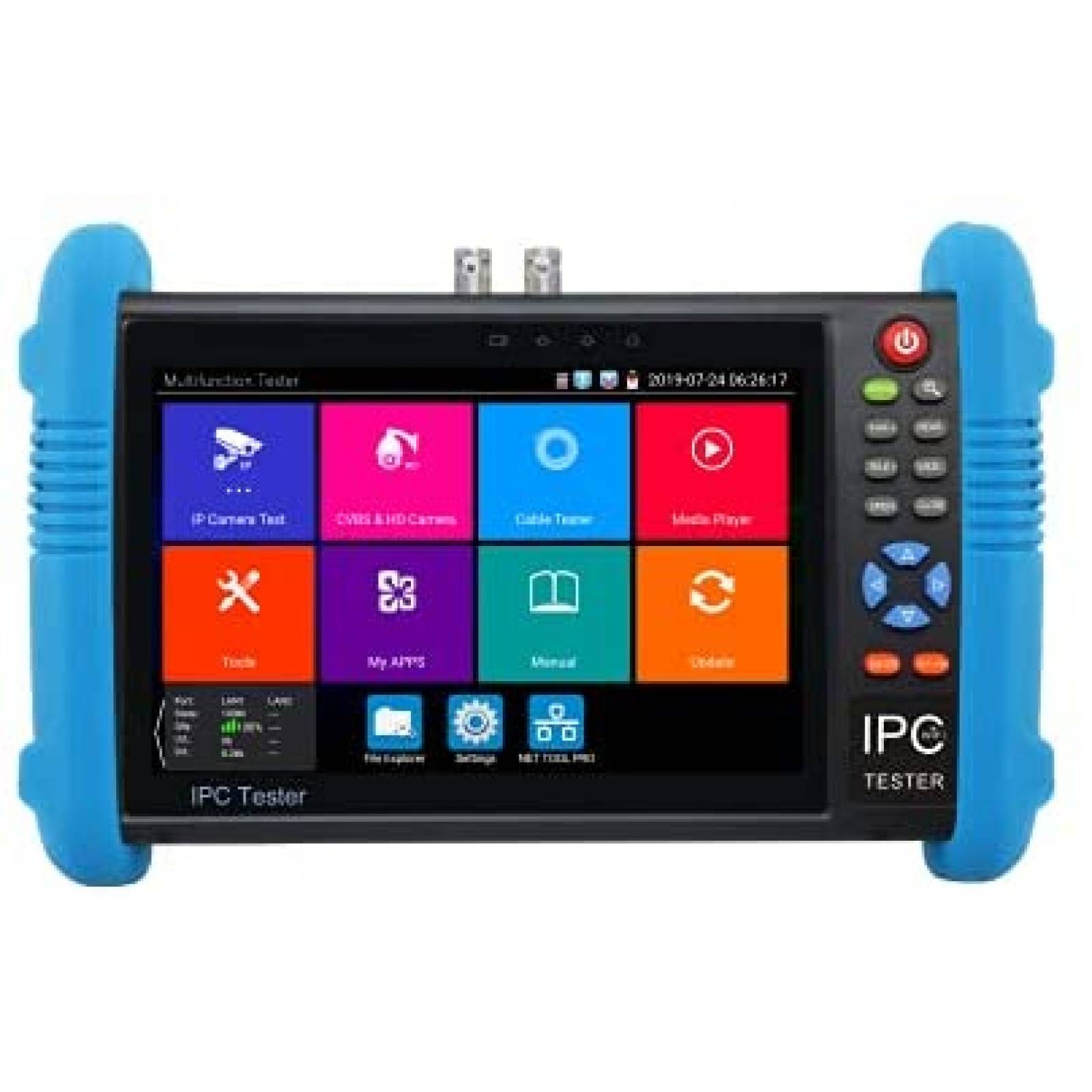 Monitor EVERSECU 7'' Tester de Cámara Táctil 4K CCTV 