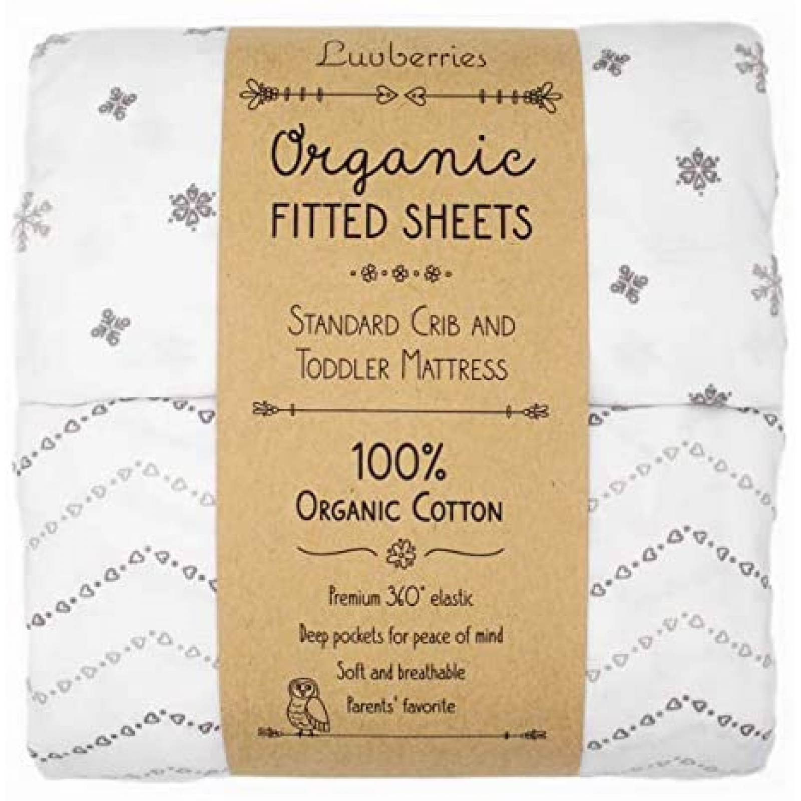 Cobijas para Bebé Luvberries 2 Pzs 100% Algodón Orgánico 