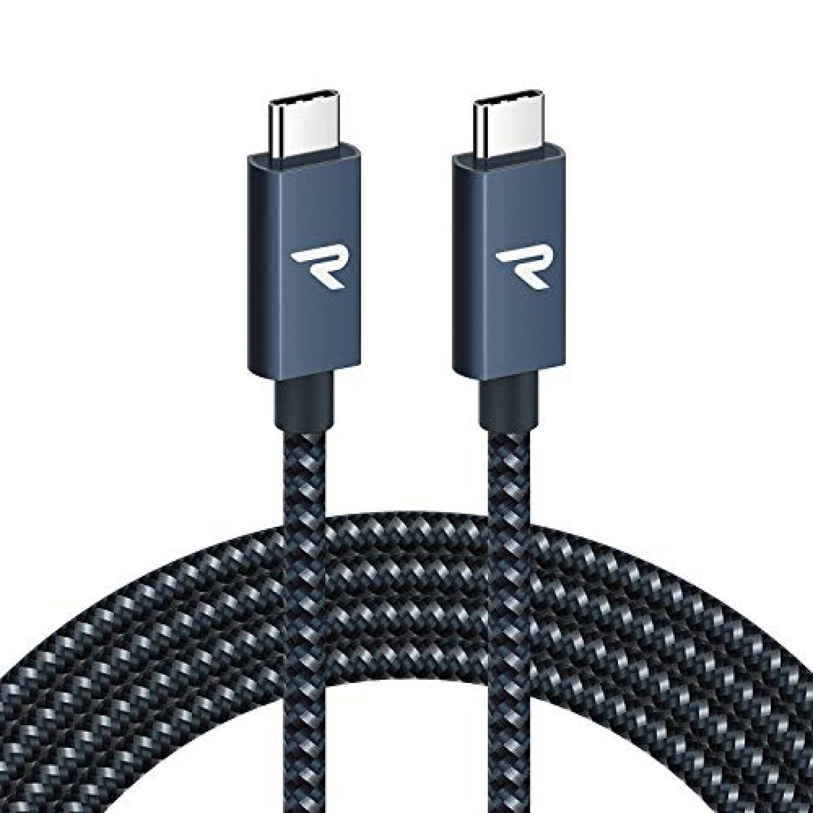 Cable cargador Rampow RAMPOW-TT02-US USB C Compatible -Azul