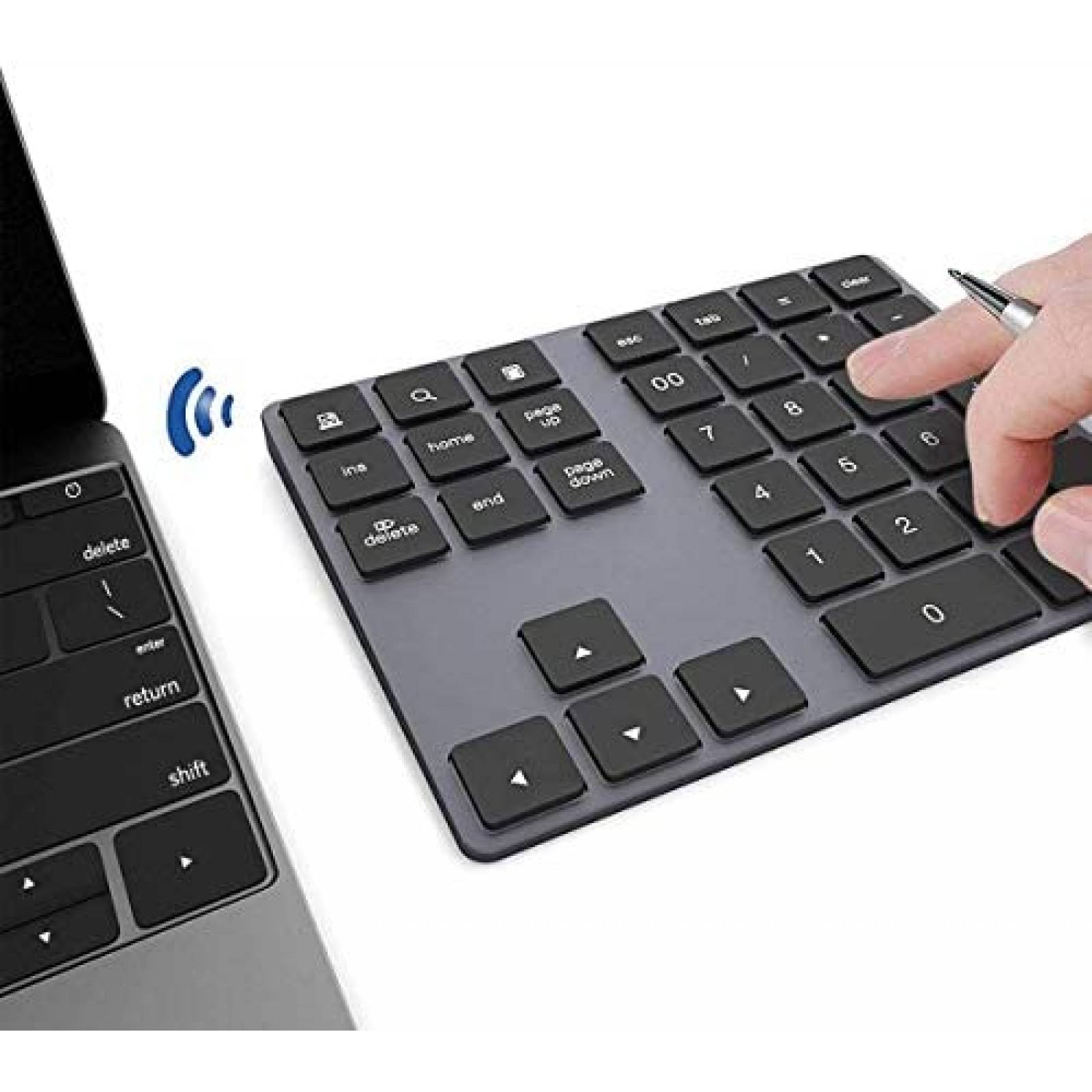 Teclado Numerico IKOS 34 Teclas Bluetooth para Windows iMac