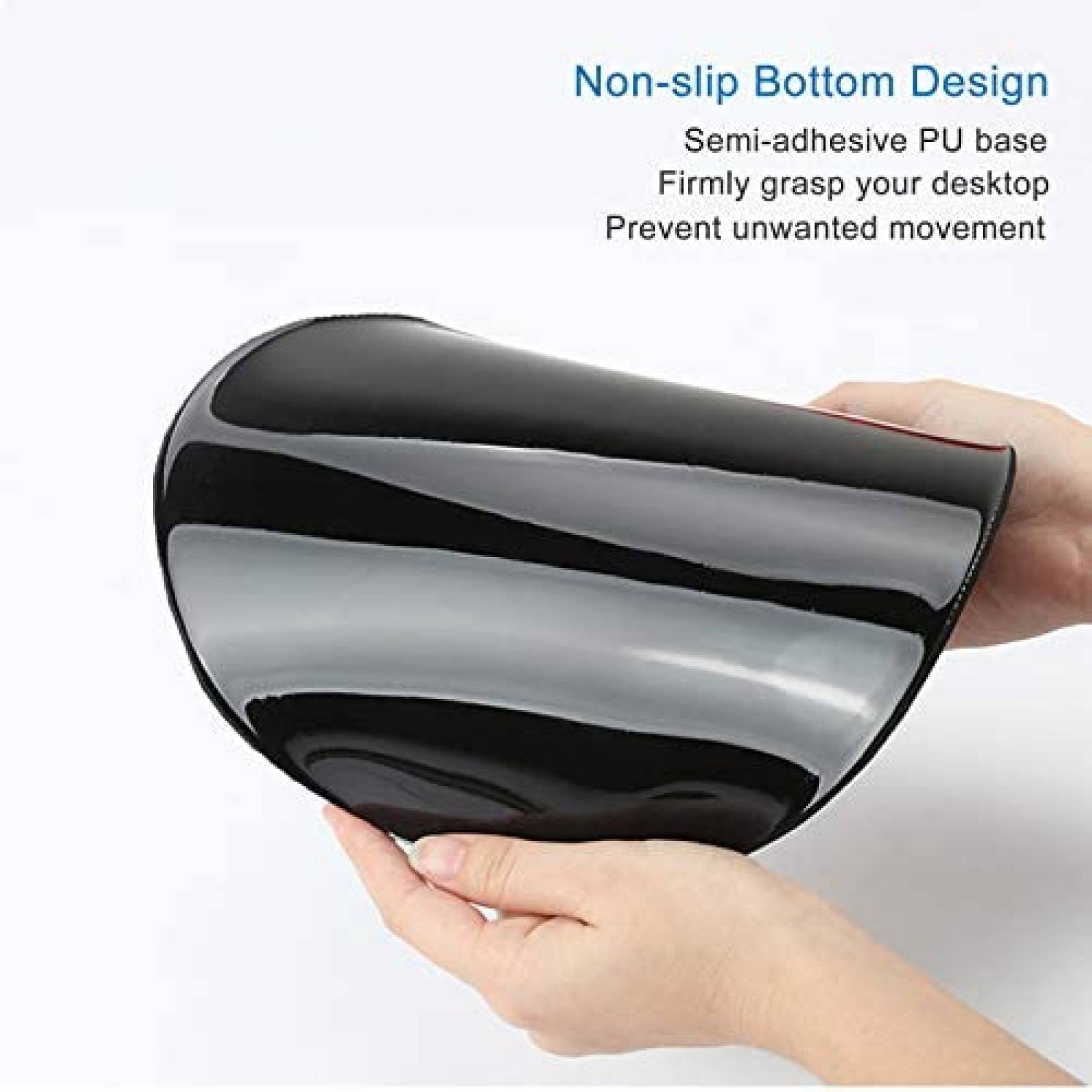 MousePad ITNRSIIET Marmoleado Ergonomico Reposamuñecas -Gris