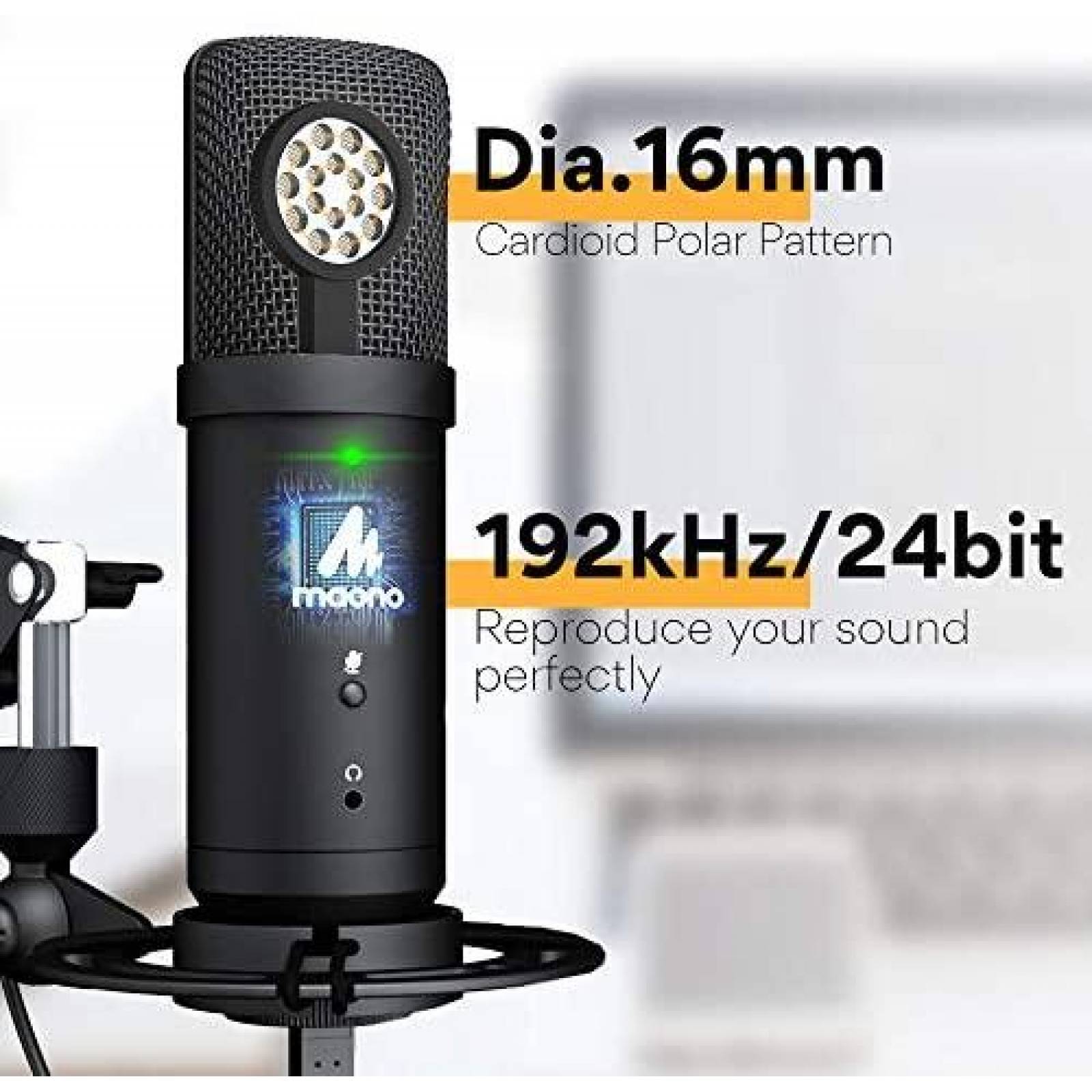 Microfono MAONO AU-PM401H USB Profesional para YouTube