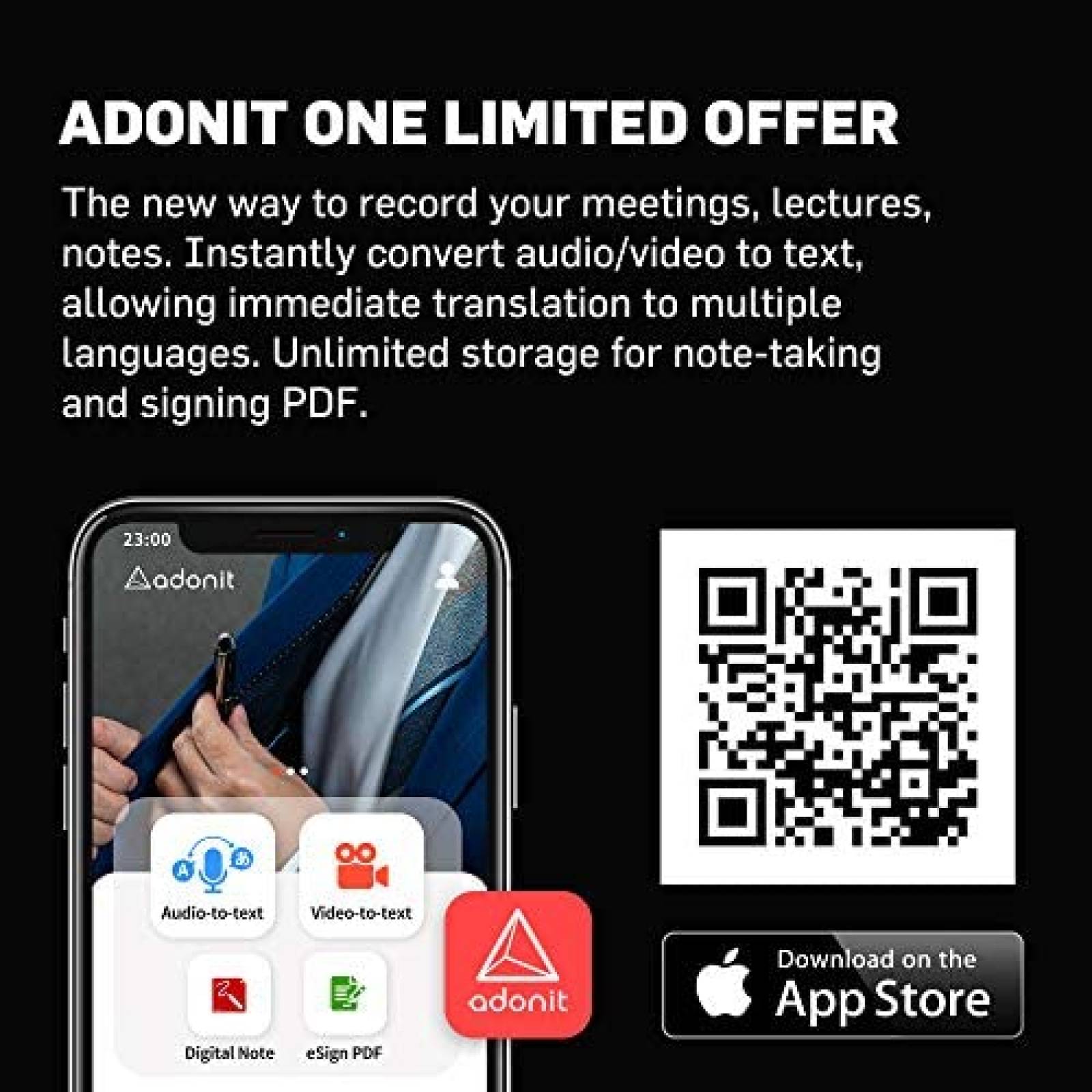 Touch Pen Adonit Ink-M Compatible Para Microsoft Surface