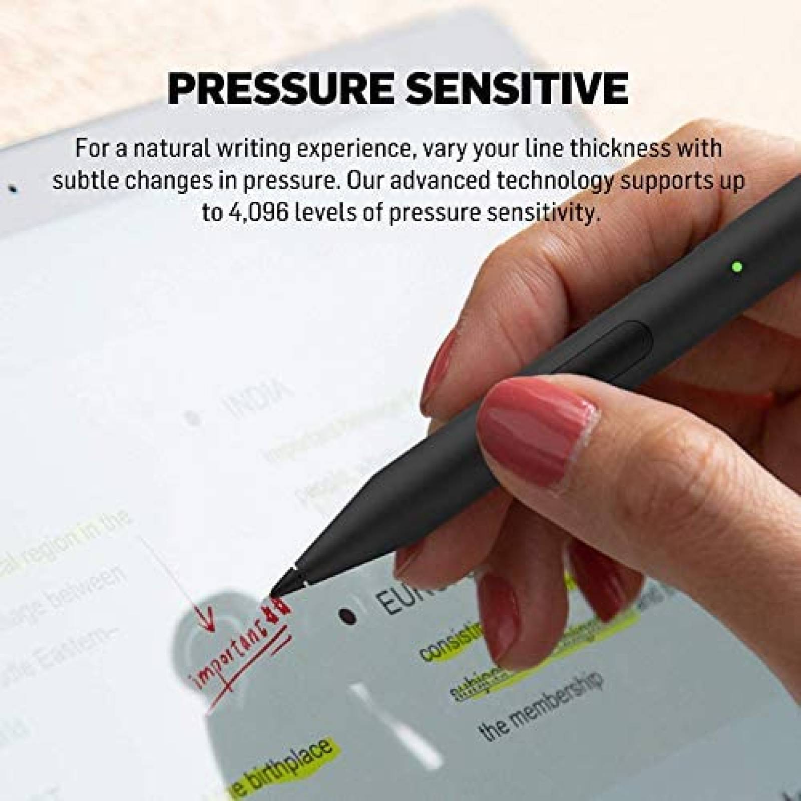 Touch Pen Adonit Ink-M Compatible Para Microsoft Surface