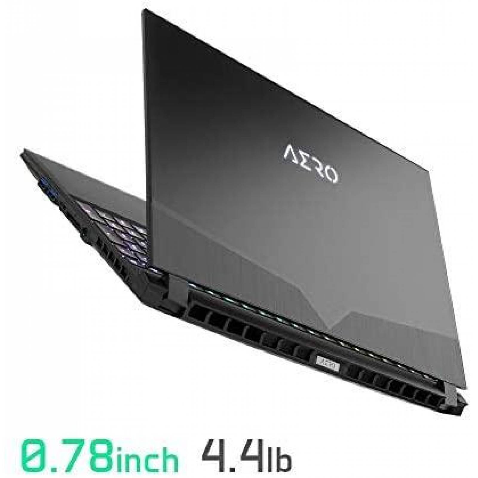 Laptop Gigabyte AERO 15 i7-10750H 16GB RAM 512GB SSD -Negro