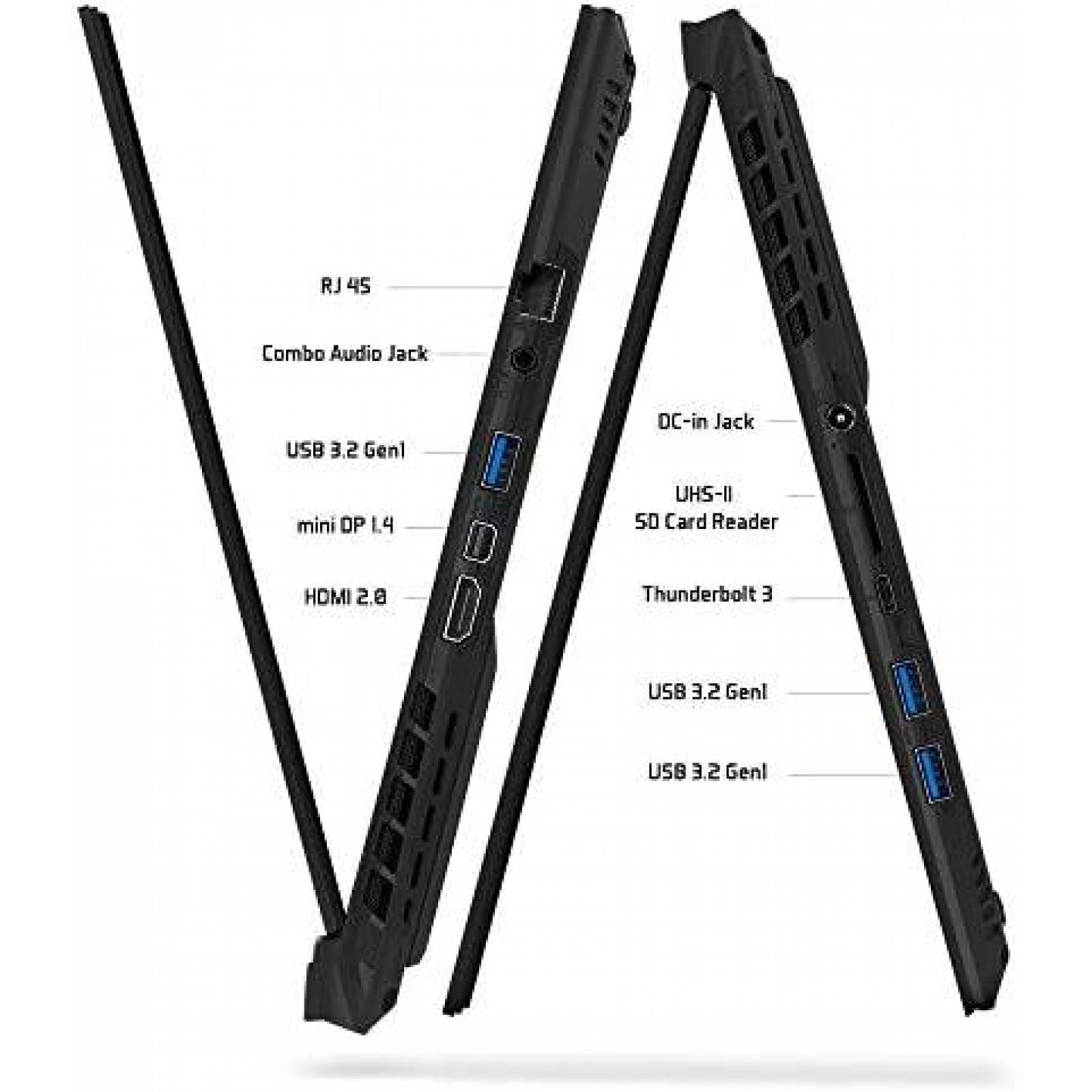 Laptop Gigabyte AERO 15 i7-10750H 16GB RAM 512GB SSD -Negro