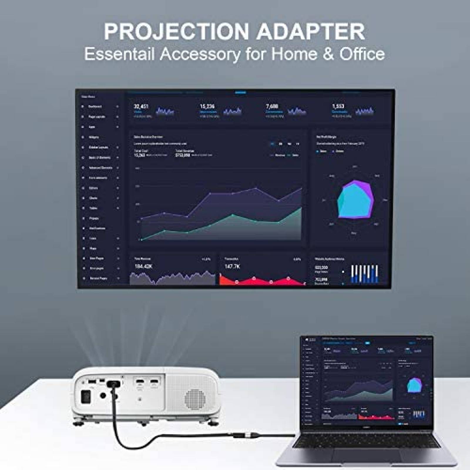 Adaptador LamToon USB C a HDMI 4K 60Hz Thunderbolt 3 -Negro