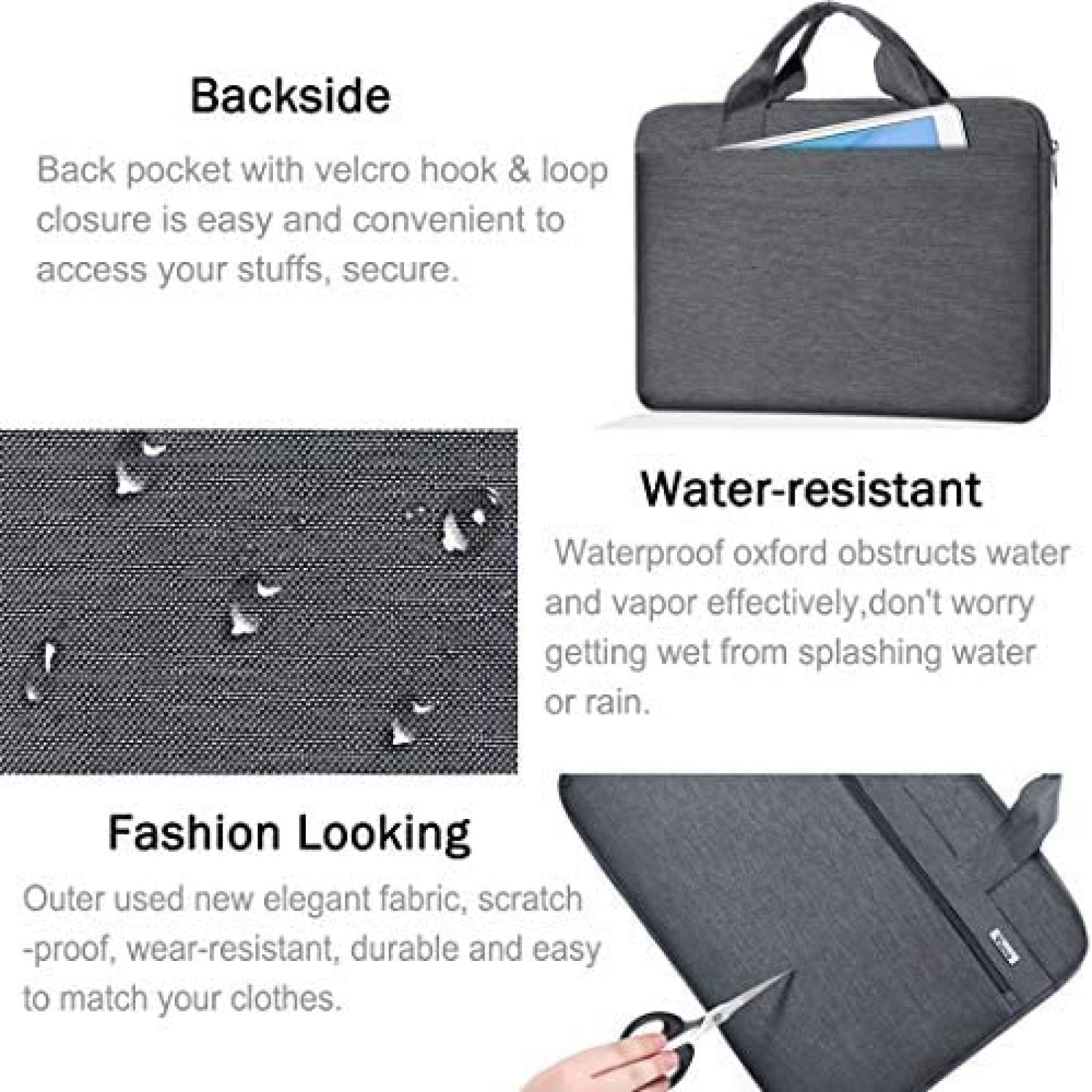 Maletin Voova 13 para Macbook Air/Pro 13 13.5'' -Gris