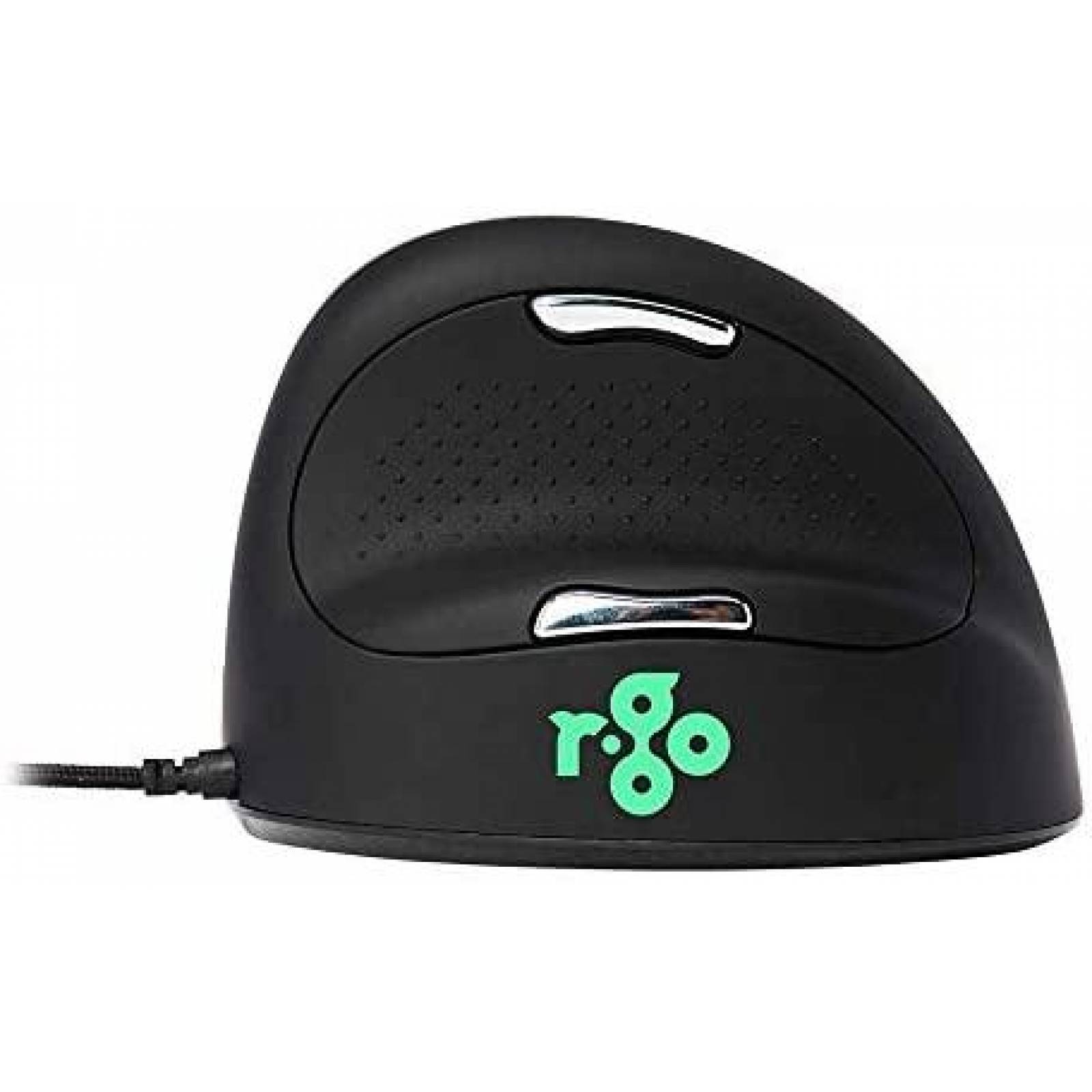 Mouse R-Go Tools Ergonomico Vertical USB de 5 Botones -Negro
