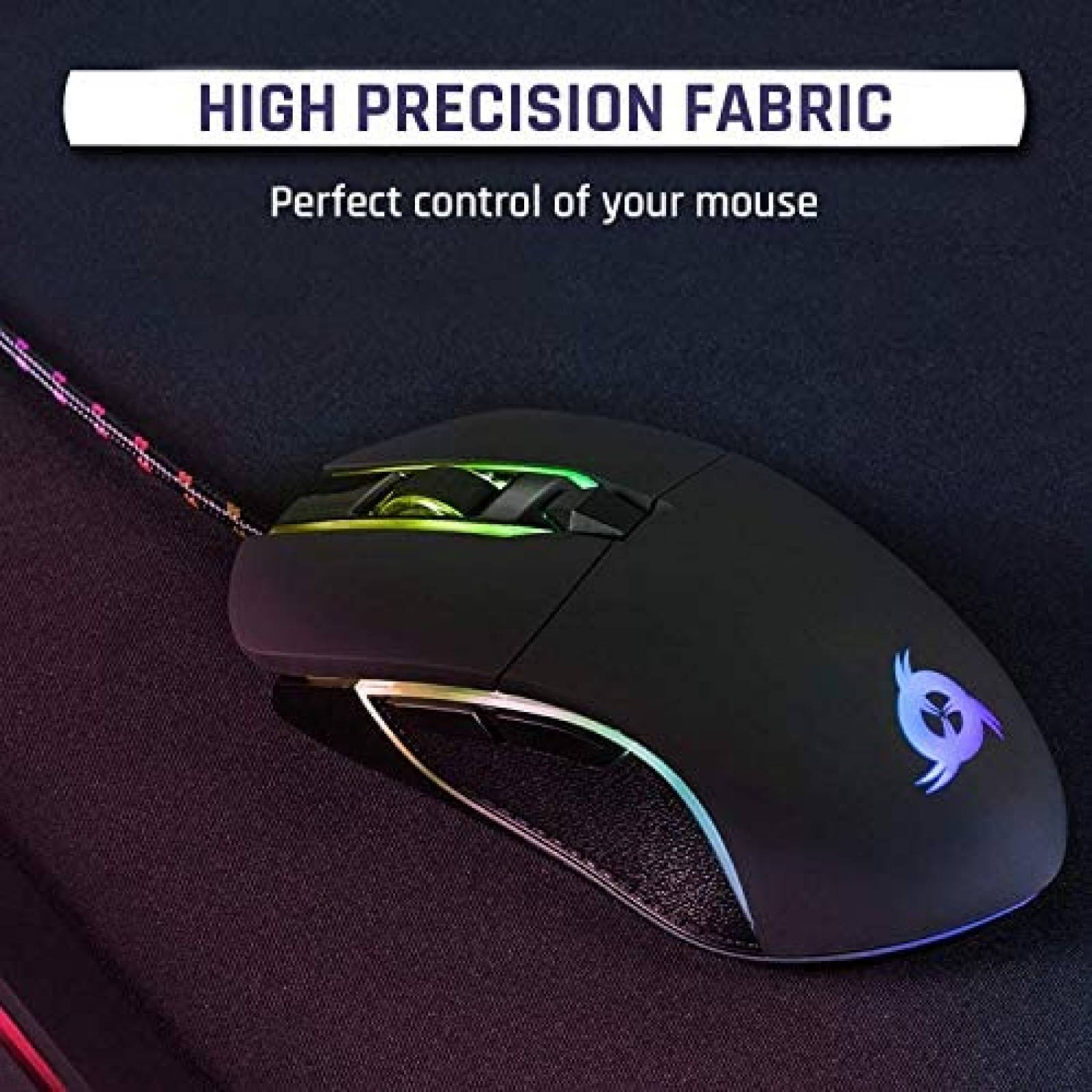 Mouse Pad KLIM Supremacy 786 x 300 x 3 mm LED -Negro