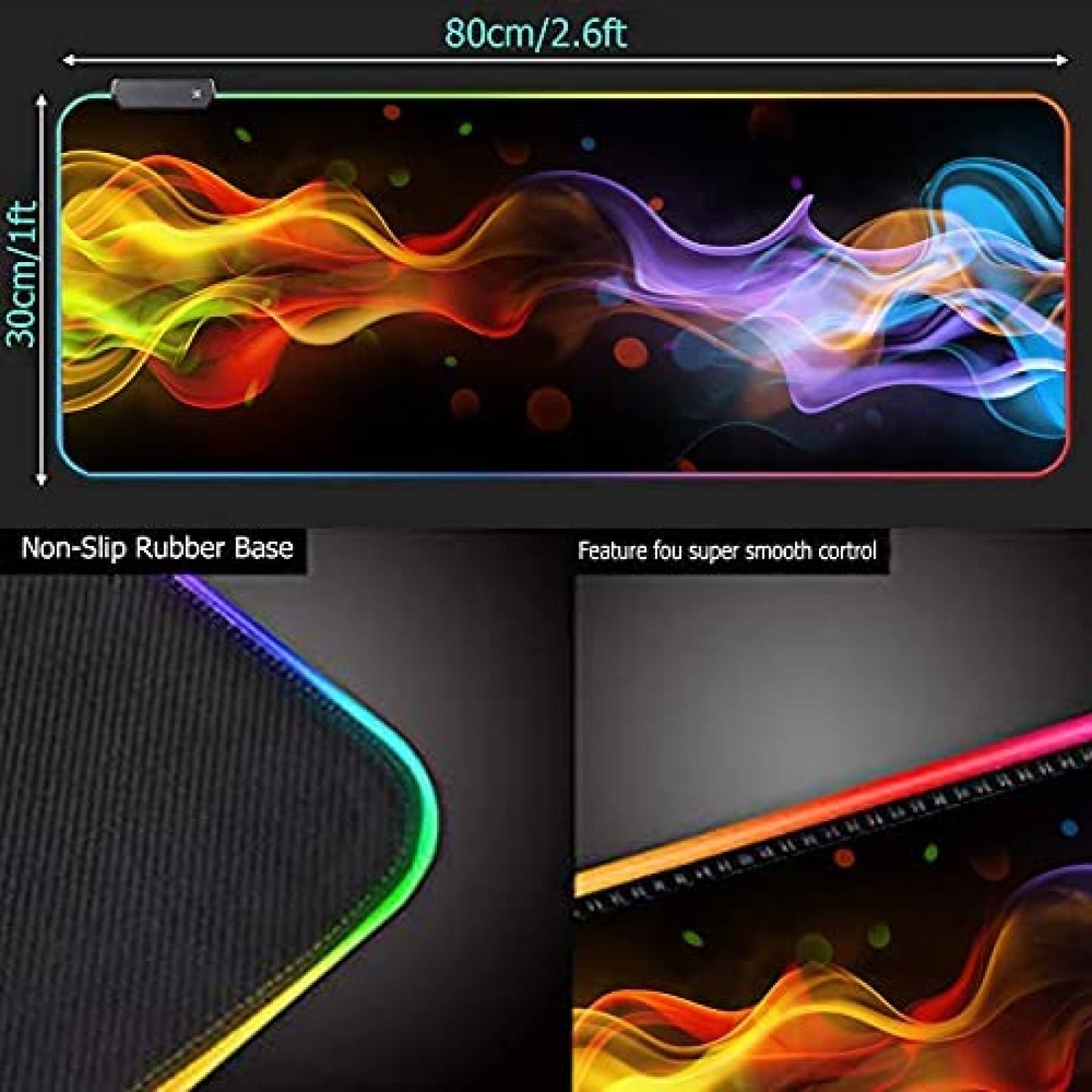 Base para Mouse Wisedeal Impermeable Gamer 31.5x11.8x0.16"