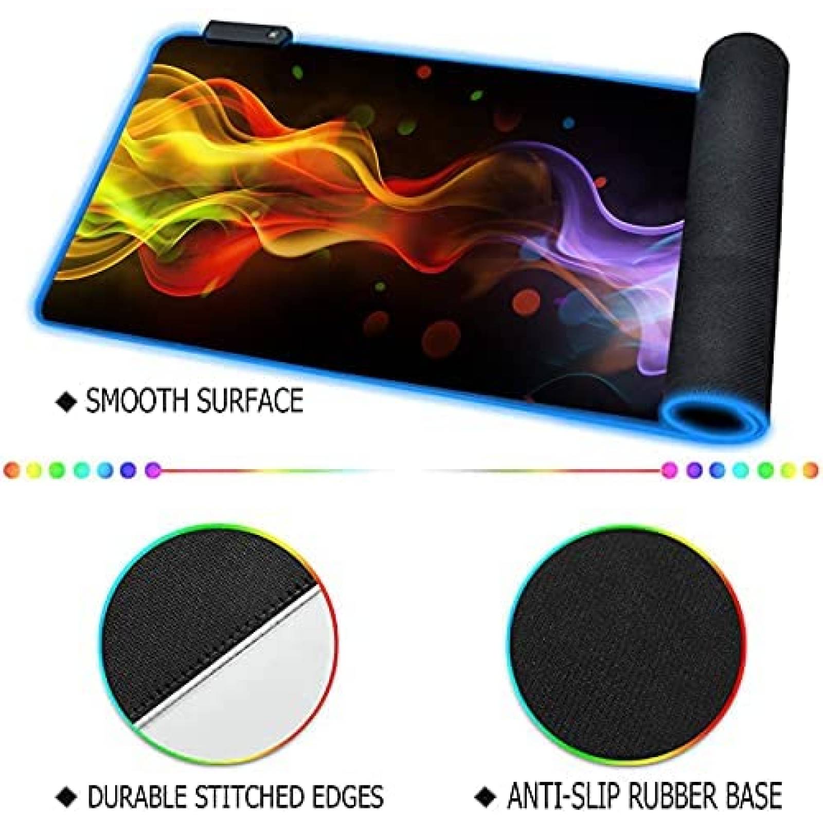 Base para Mouse Wisedeal Impermeable Gamer 31.5x11.8x0.16"