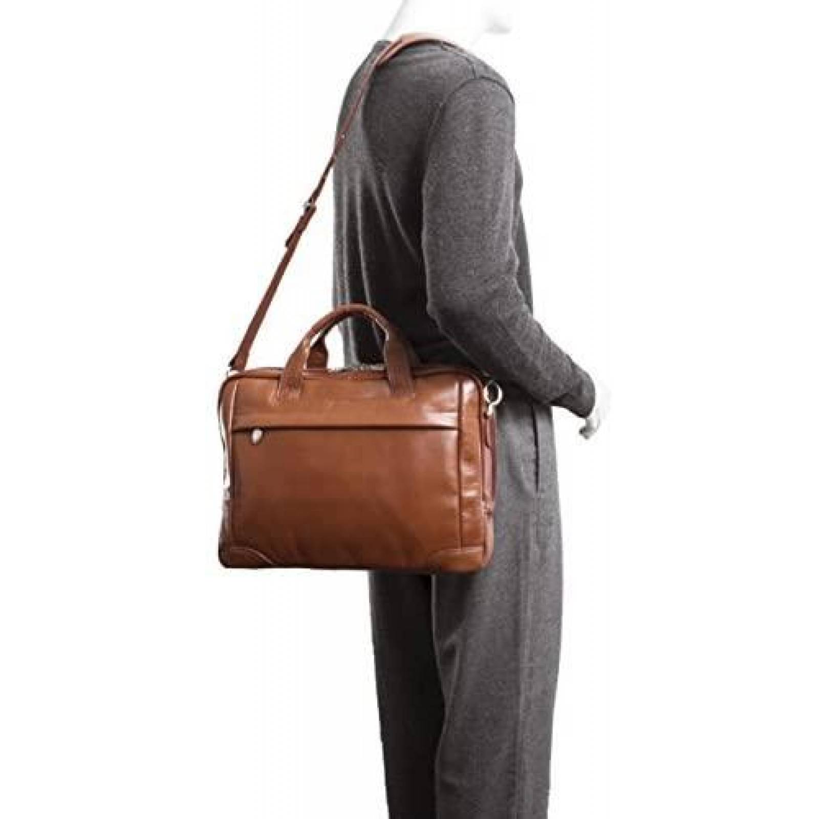 Maletin McKleinUSA Serie S para Laptop de 15'' -Cafe