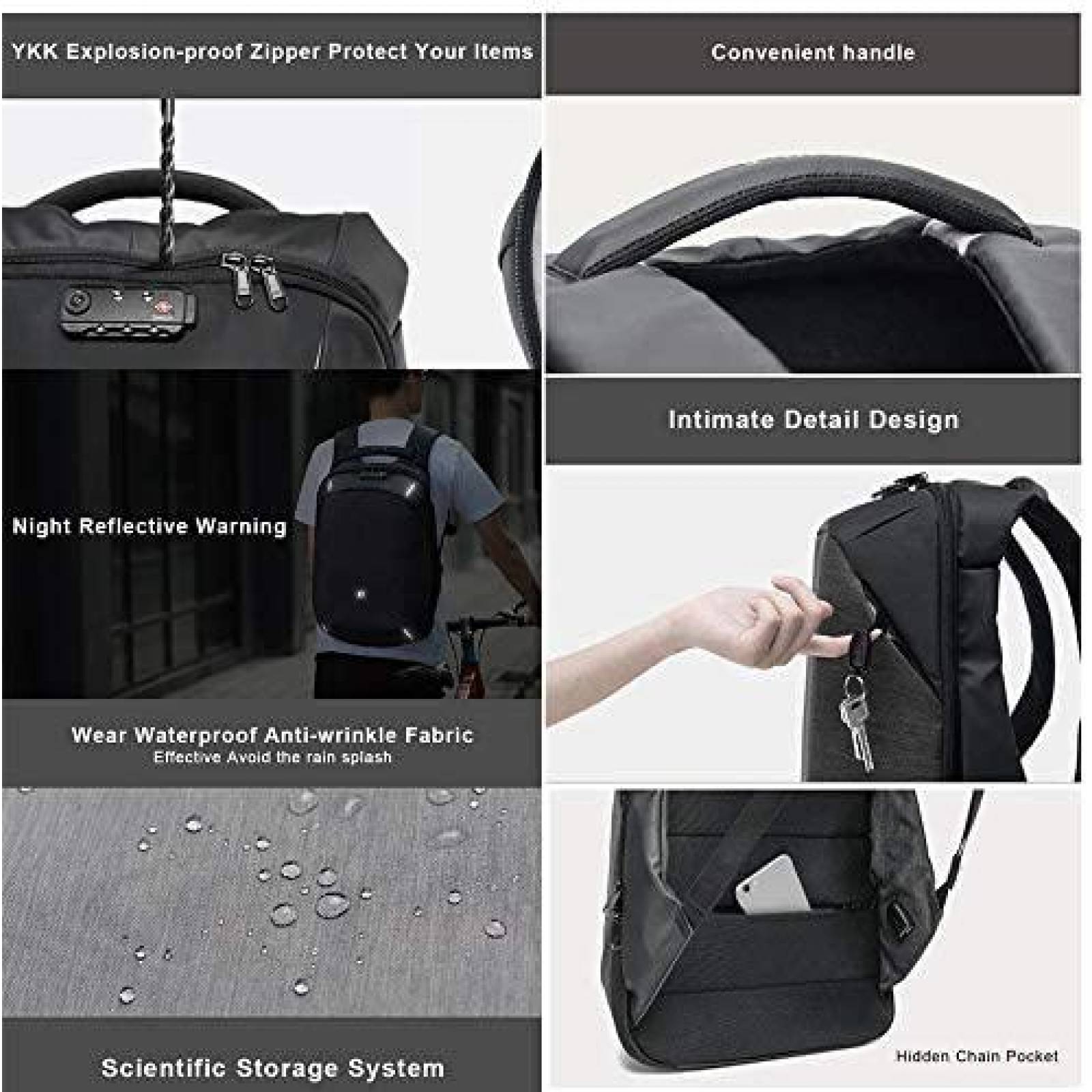 Mochila Antirrobo KORIN ClickPack Minimalist 15.6'' USB