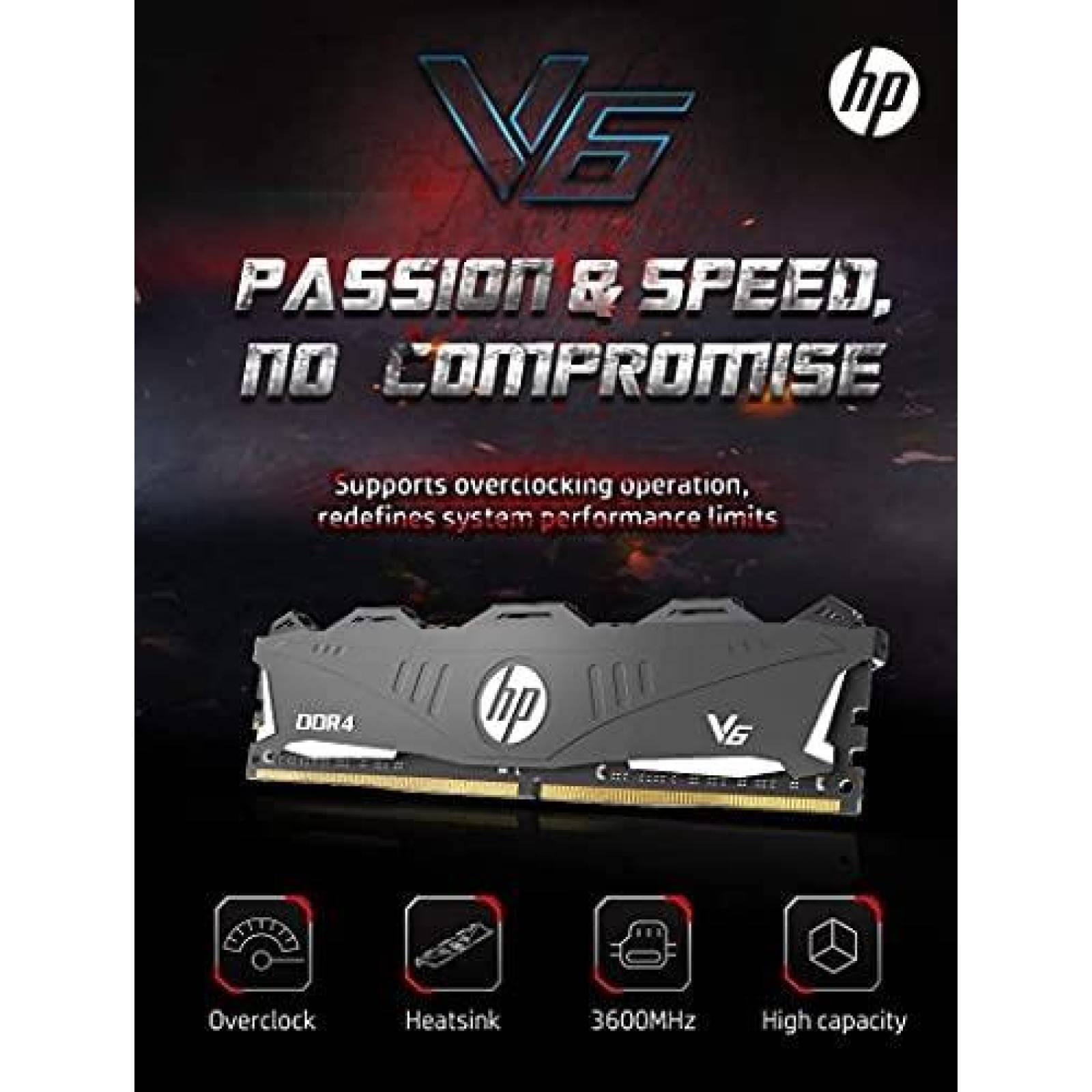 Memoria RAM HP V6 2 x 8 GB DDR4 3200 MHz DIMM CL16