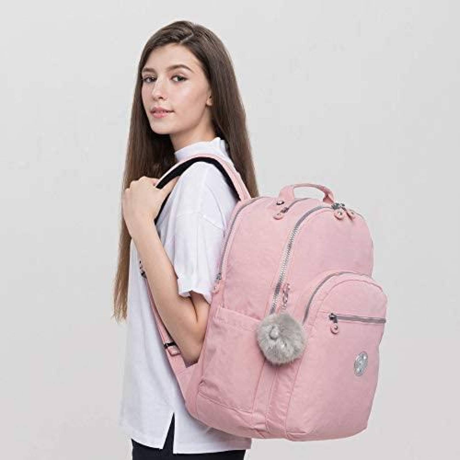 Mochila Kipling Seoul Go Para laptop -Dorado metalico