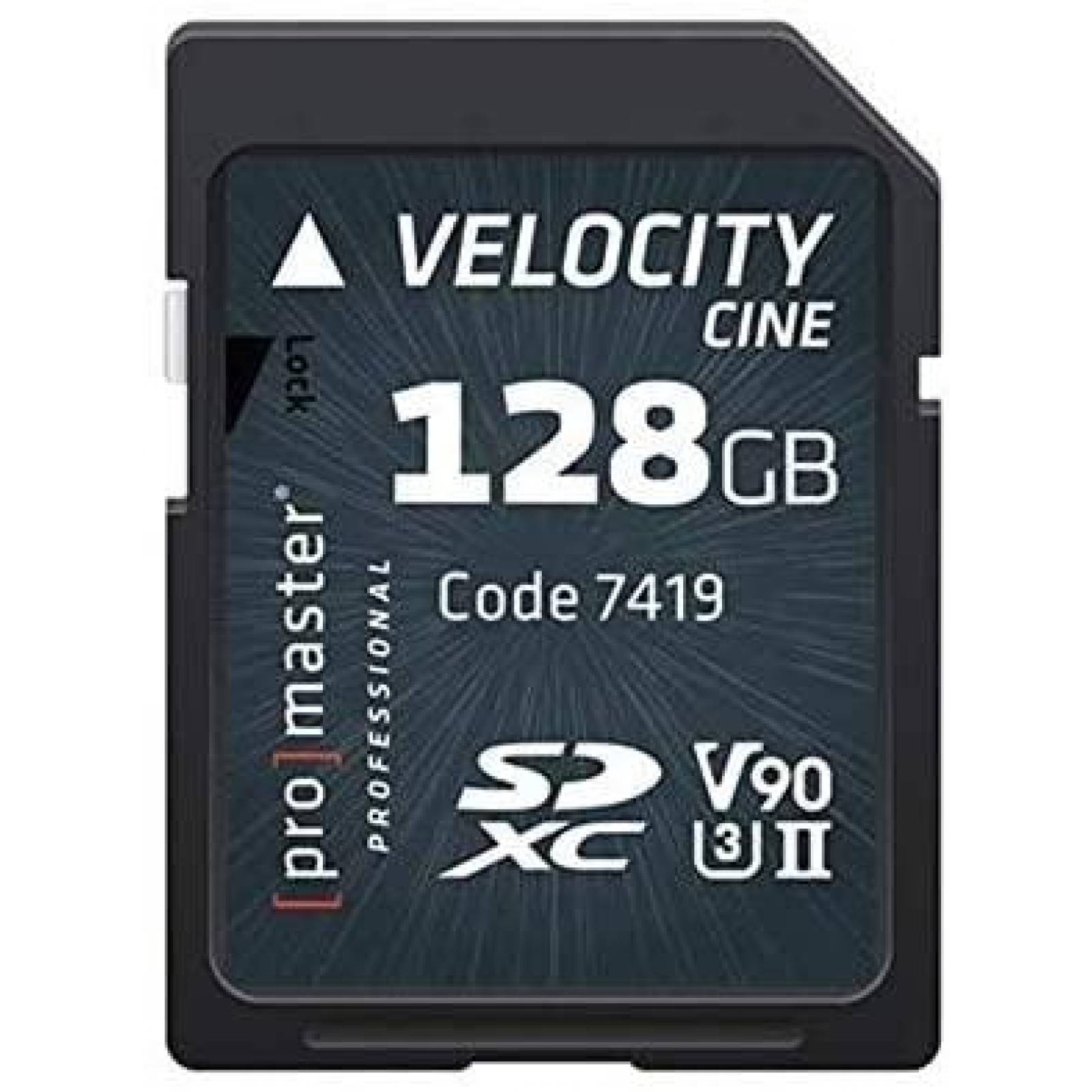 Memoria SD Promaster V90 UHS-II U3 128GB SDHC -Negro